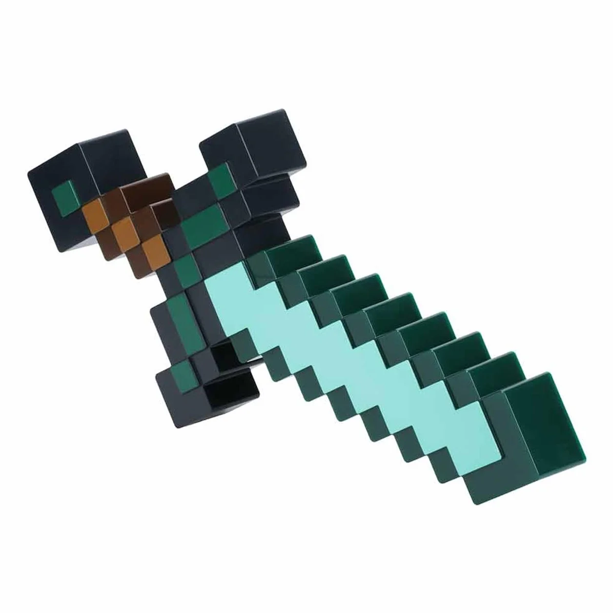 Espada de diamante Minecraft Oficial 3 Modos Luz Dinámica Reacción Sonido USB Batería Decoración