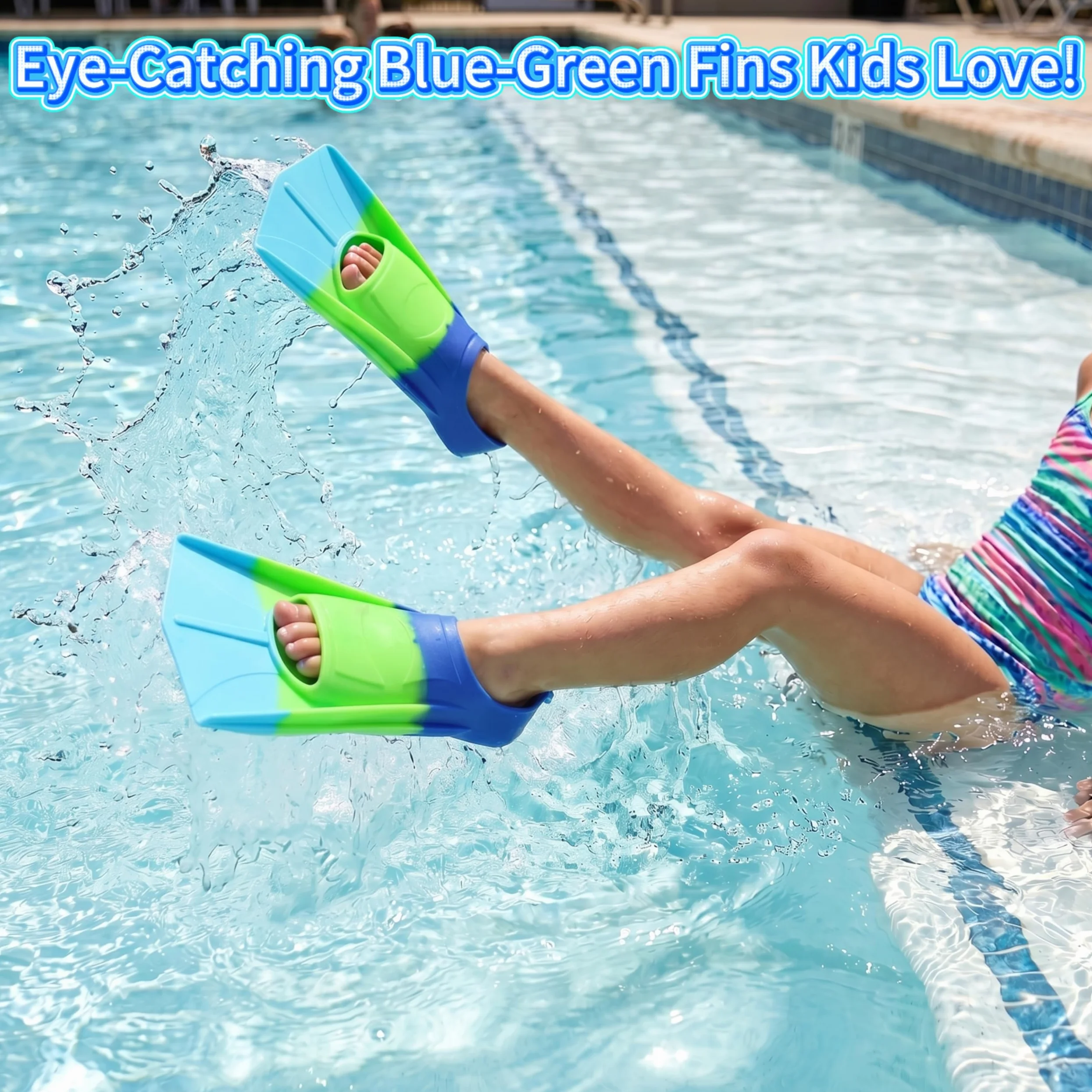 Aletas de natación Cortas para niños y niñas