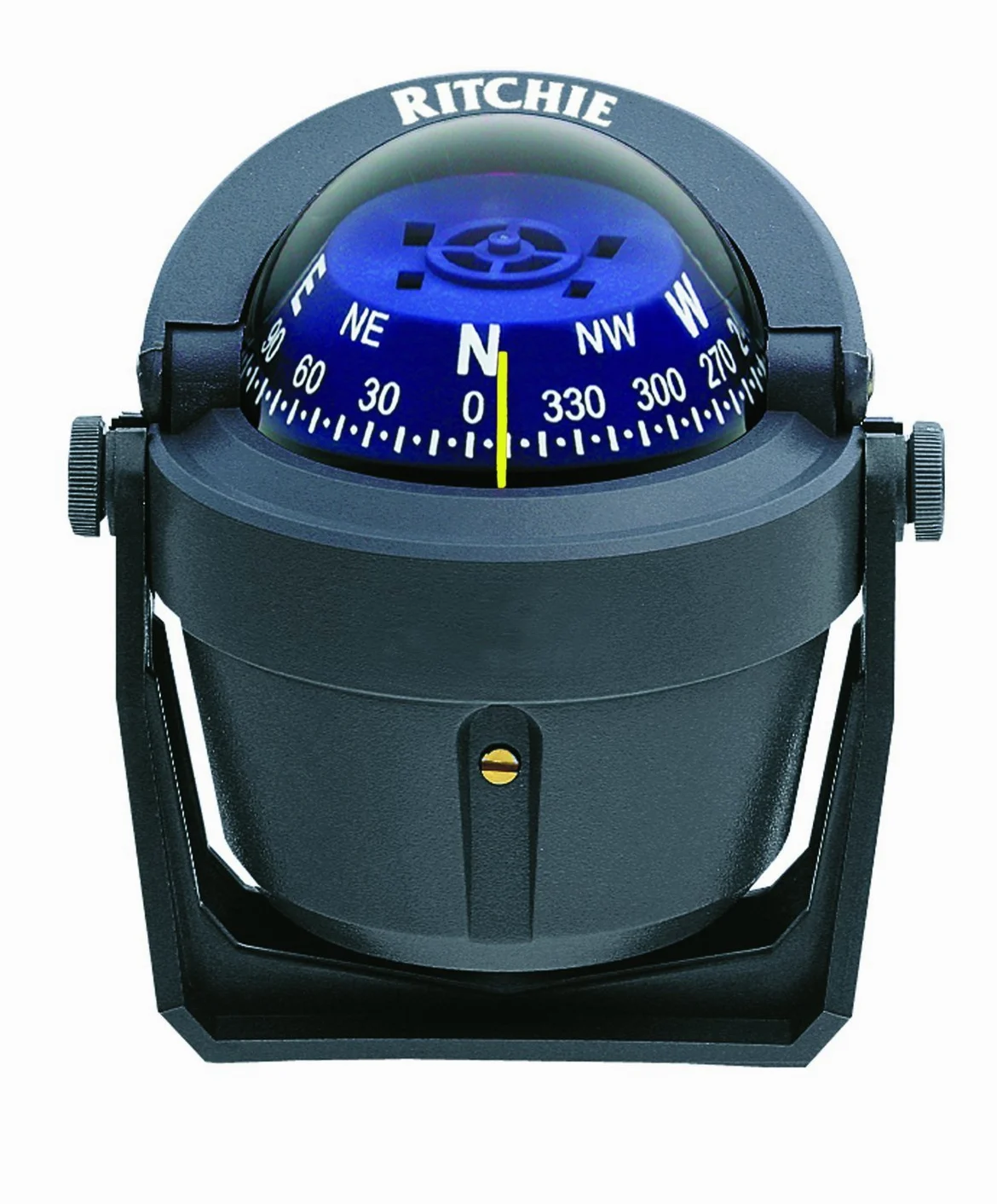 Ritchie Explorer Compas Dial con Soporte Ajustable y iluminación Nocturna Verde de 12 V (Gris, 2 3/4 Pulgadas)