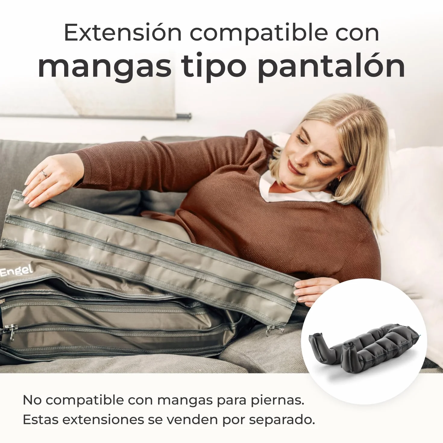 Venen Engel Extensión para pantalón de 10 cm (par) para masajeador