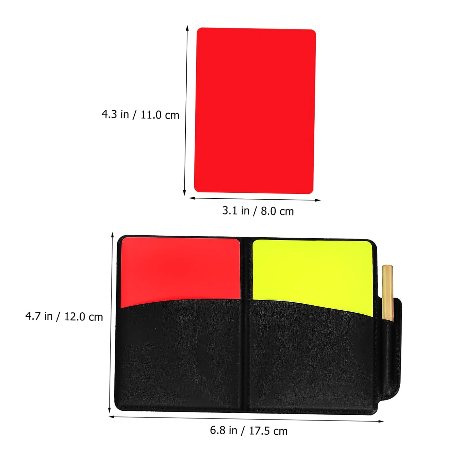 TOYANDONA Juego De Silbato De La Bandera del Árbitro Tarjetas De Árbitro Banderas Rojas Equipo Árbitro De Fútbol Tarjetas Rojas y Amarillas Tarjetas De Futbol Bandera Roja Poliéster