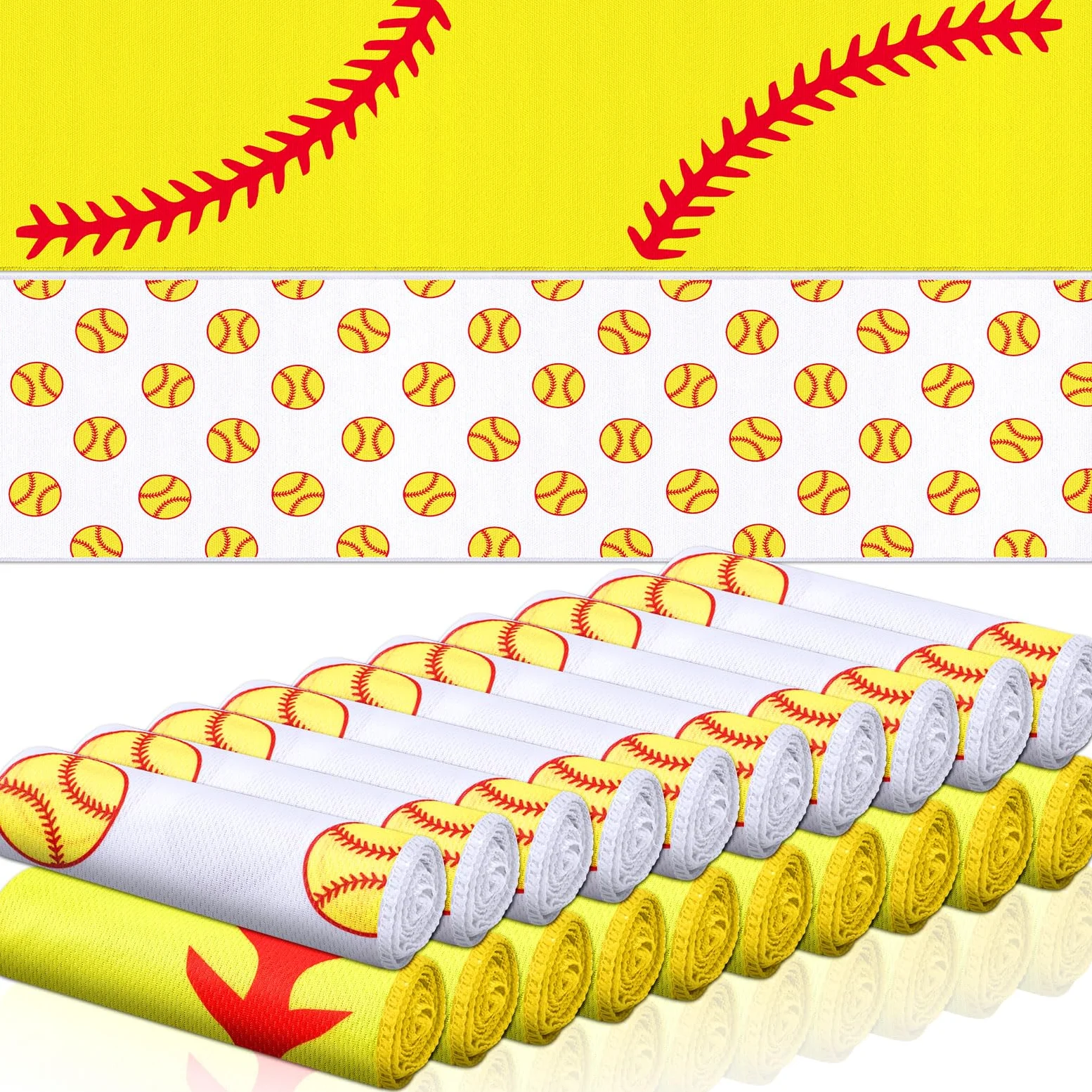 Toallas de enfriamiento deportivas para béisbol, baloncesto, sóftbol, transpirable, de 40 x 12 pulgadas, toalla de hielo de microfibra de secado rápido para regalos de fiesta deportiva, regalo de
