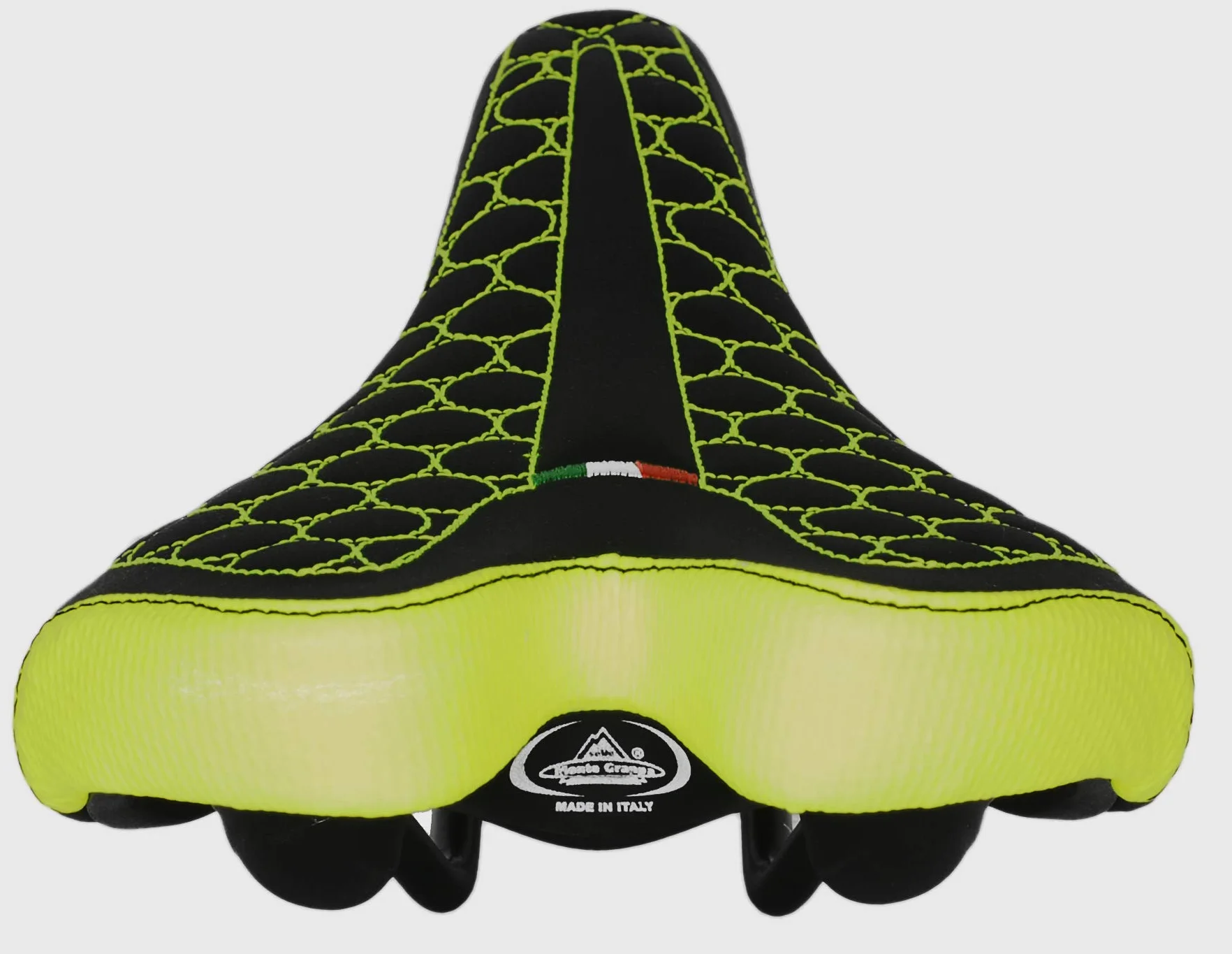 Sillín FatBike Montegrappa para bicicleta MTB Trekking Unisex MOD. SM 4010 Made in Italy Color Amarillo