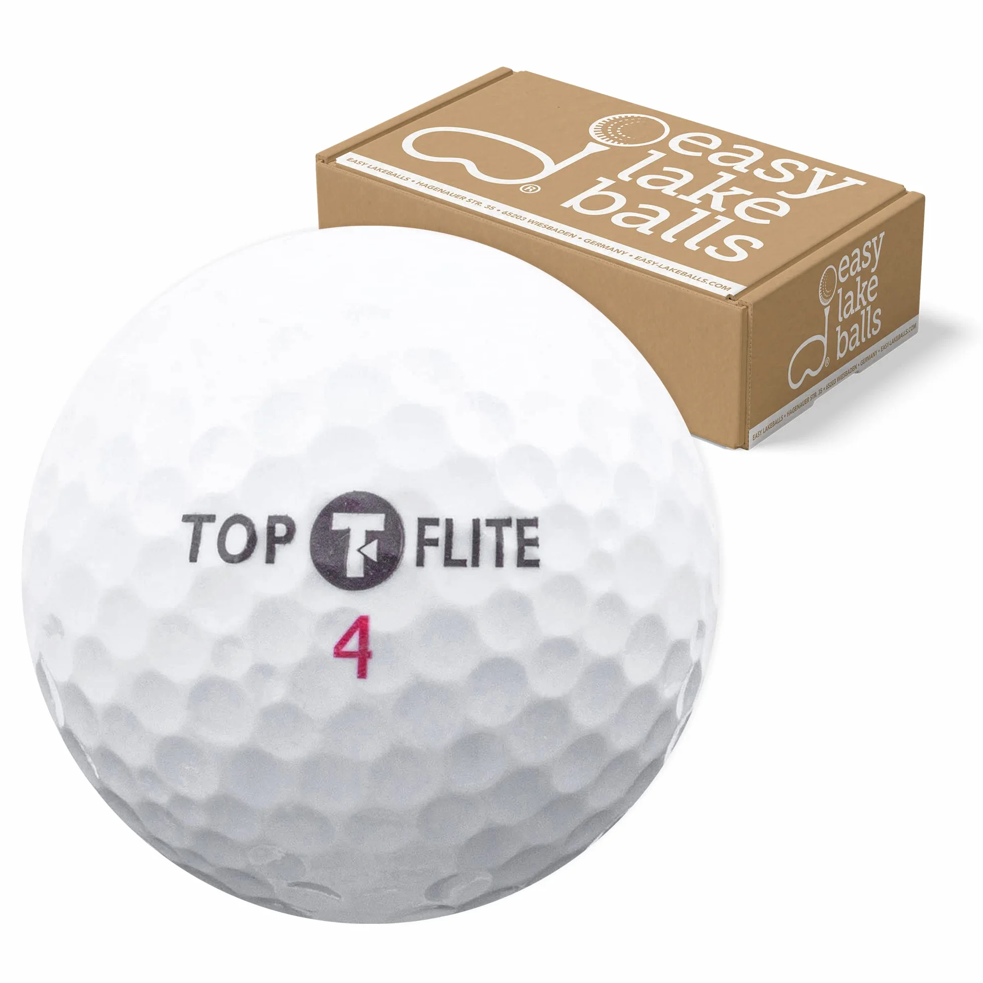 Top-FLITE Lake Balls Golf Recuperadas Calidad AAAA AAA Pearl A Grade Bolsa Red