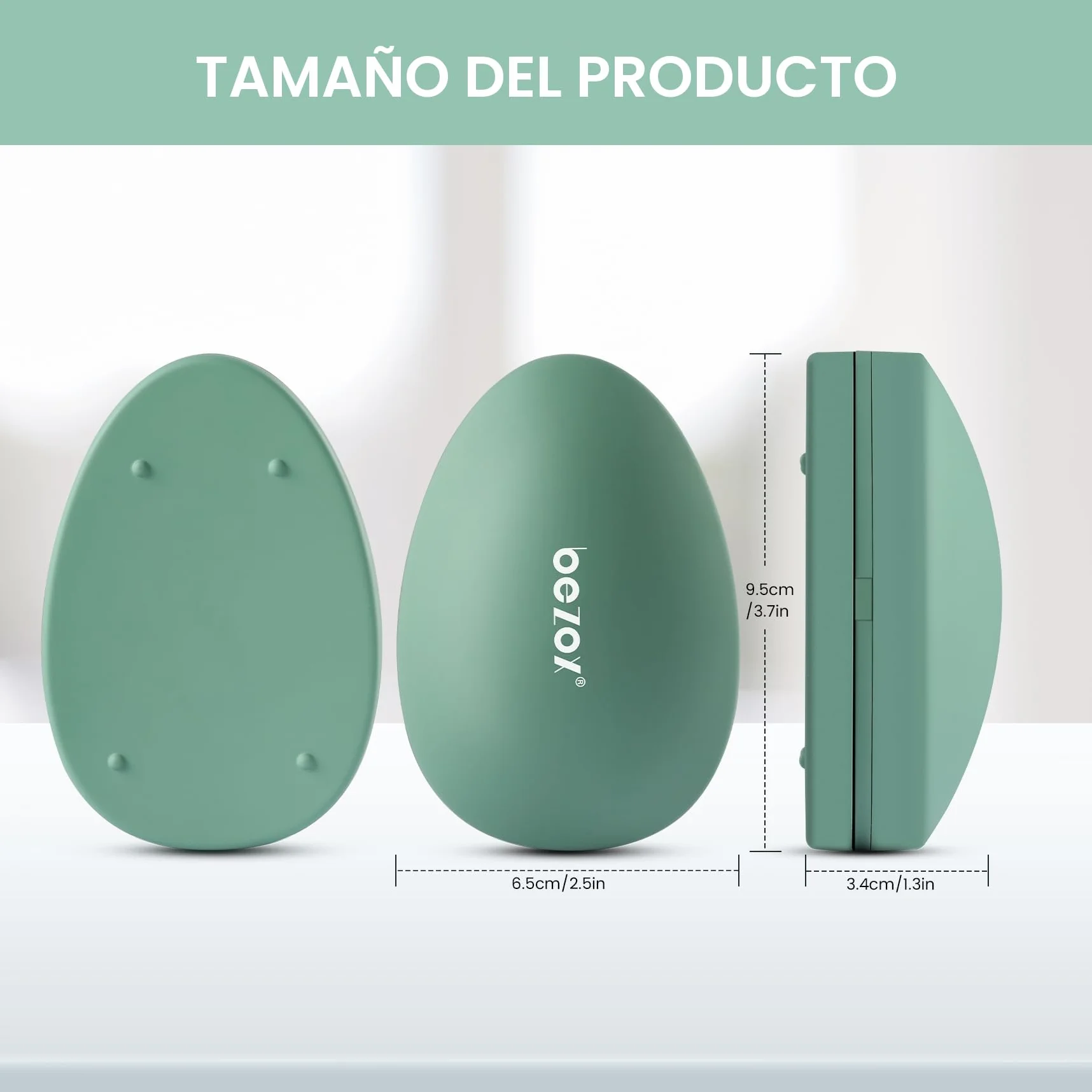 BEZOX Lima de pies y removedor de callos de nanovidrio 2 en 1 - Eliminación suave de durezas