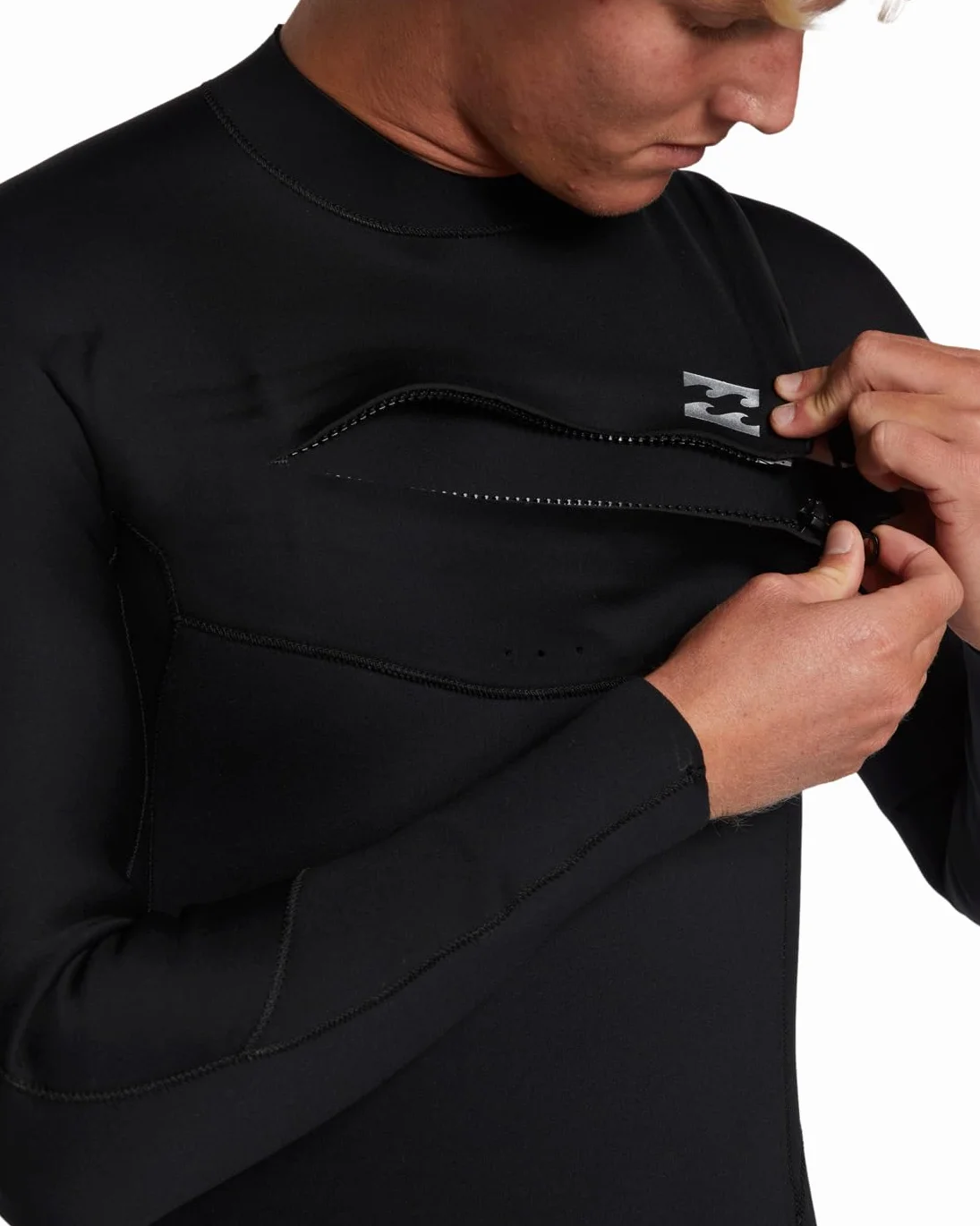 Billabong - Lámina para Hombre (4/3 mm, Cierre con Cremallera, Color Negro