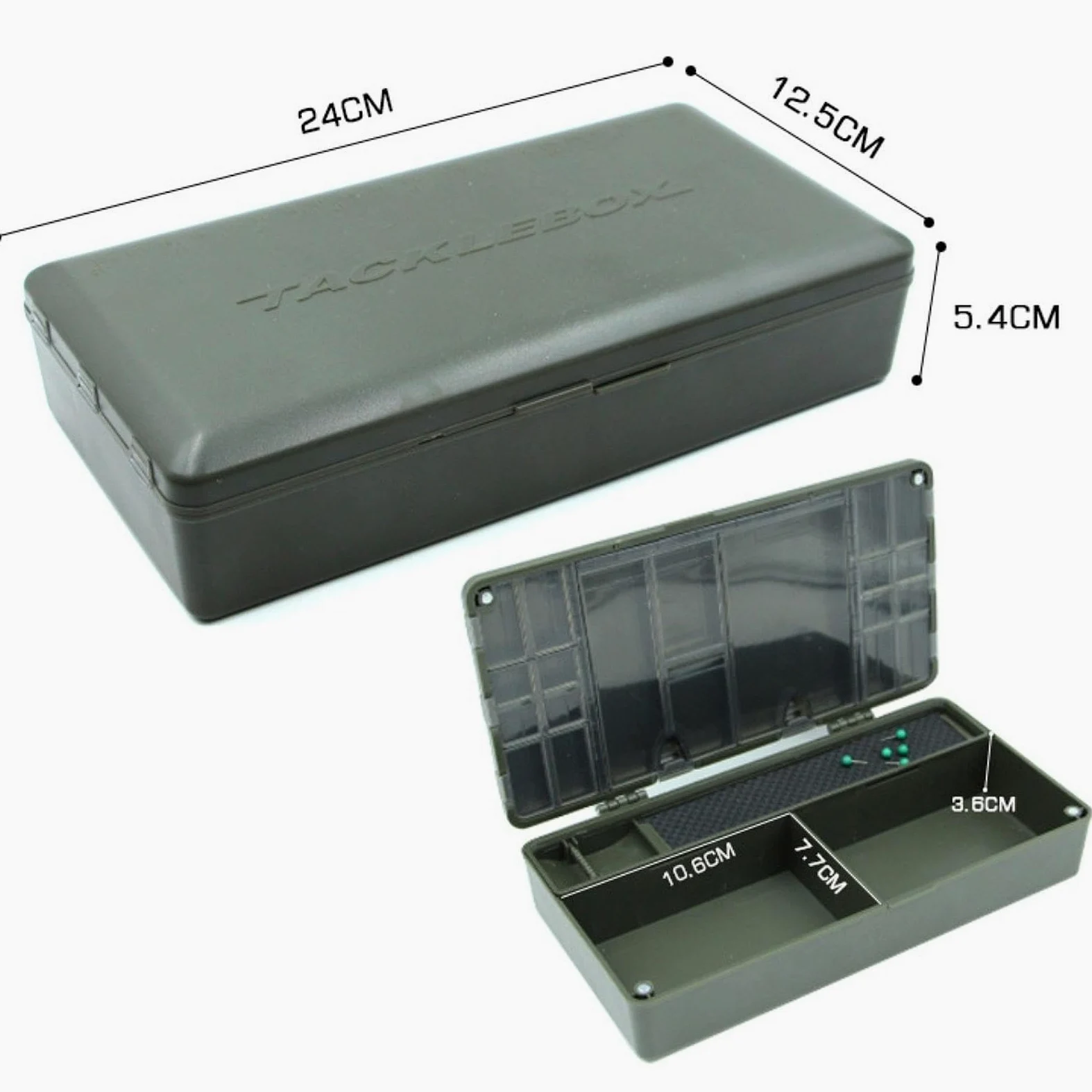 Caja de Aparejos de Pesca de Carpa, Contenedor de Almacenamiento de Equipo de Pesca