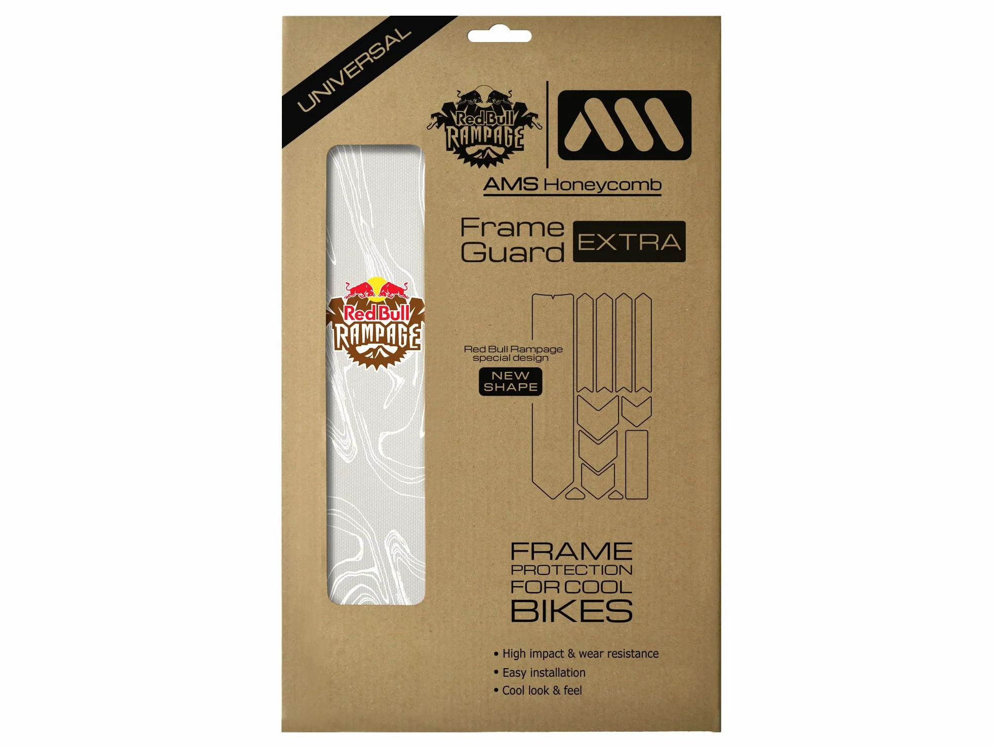 All Mountain Style | Protector Cuadro Bicicleta MTB | Protector Adhesivo Cuadro Bici Modelo Extra con 10 Protectores | Protege tu Bicicleta de Arañazos y Golpes