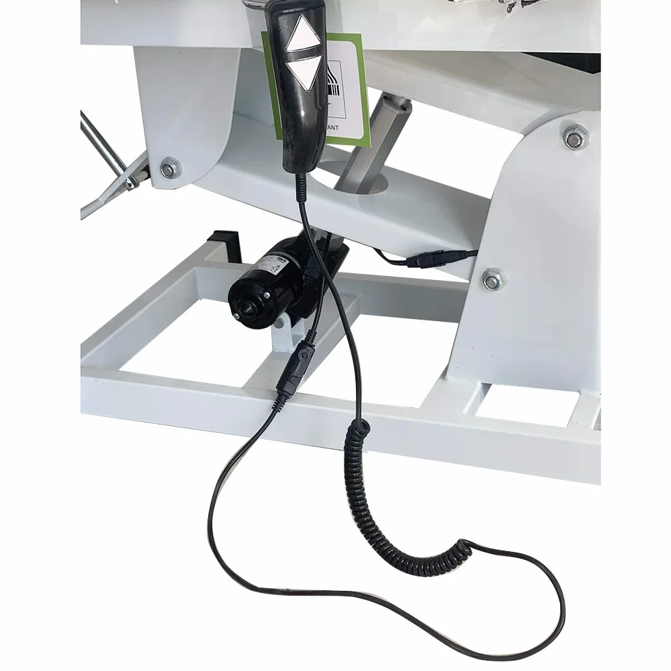 Mesa de masaje eléctrica plegable de piel sintética 180 cm ajustable para salón profesional