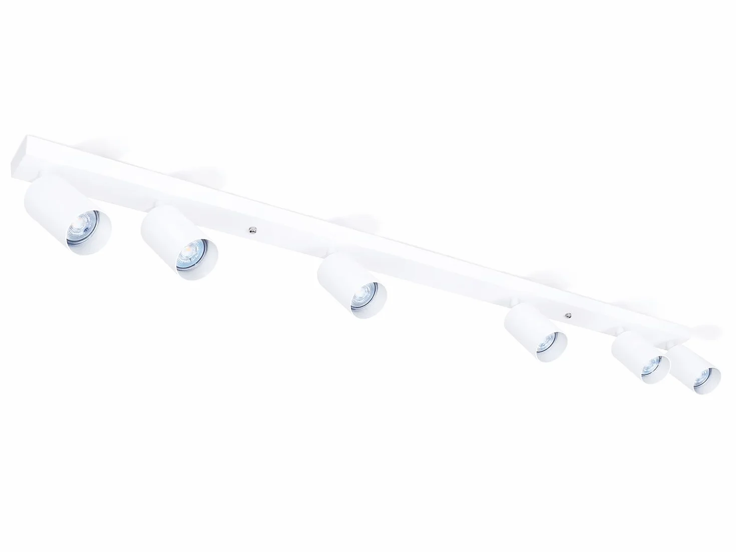 Lámpara de Superficie Viki GU10 5 Focos Blanco 1200x170x40 mm para Pared y Techo