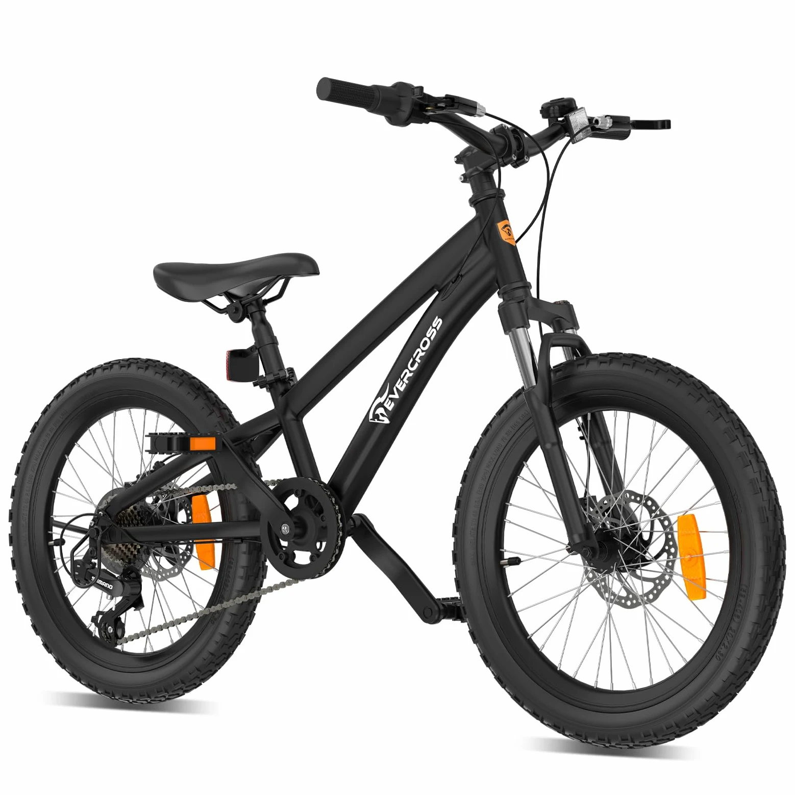 EVERCROSS EM5 Bicicleta de Montaña Infantil 20 Pulgadas, Bicicleta Niño y Niña con 7 Velocidades y Doble Freno de Disco, MTB Ligero (15 kg) con Suspensión Delantera, Sillín Ajustable,Carga Máx 80kg