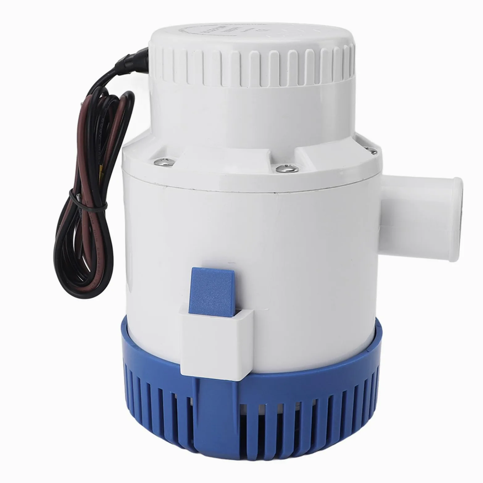Bomba de Sentina Marina para de 3700 GPH, Bomba de Achique Automática de Prevención de Sobrecalentamiento de bajo Ruido ABS de 12 24v, para Piscinas Caravana RV (24V)