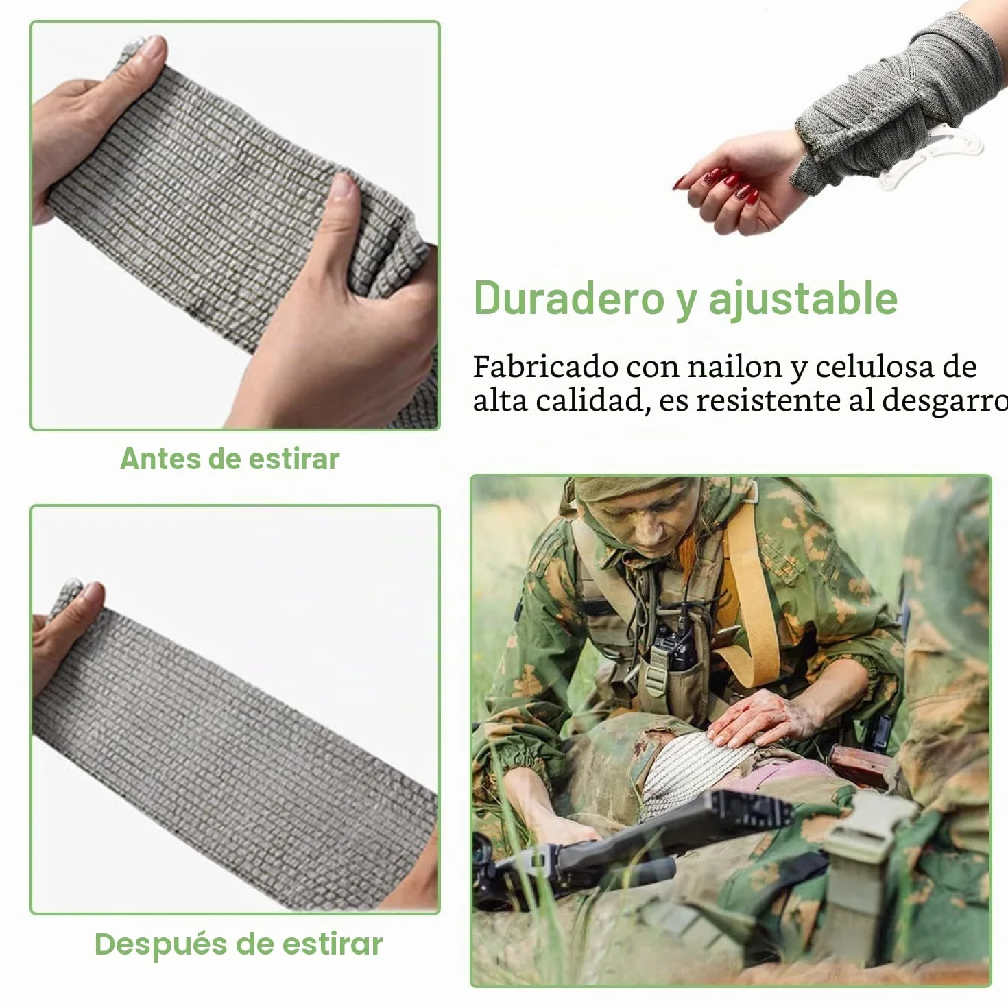 Israeli Vendaje Hemostático 6 Pulgadas Vendaje de Emergencia 4 Piezas