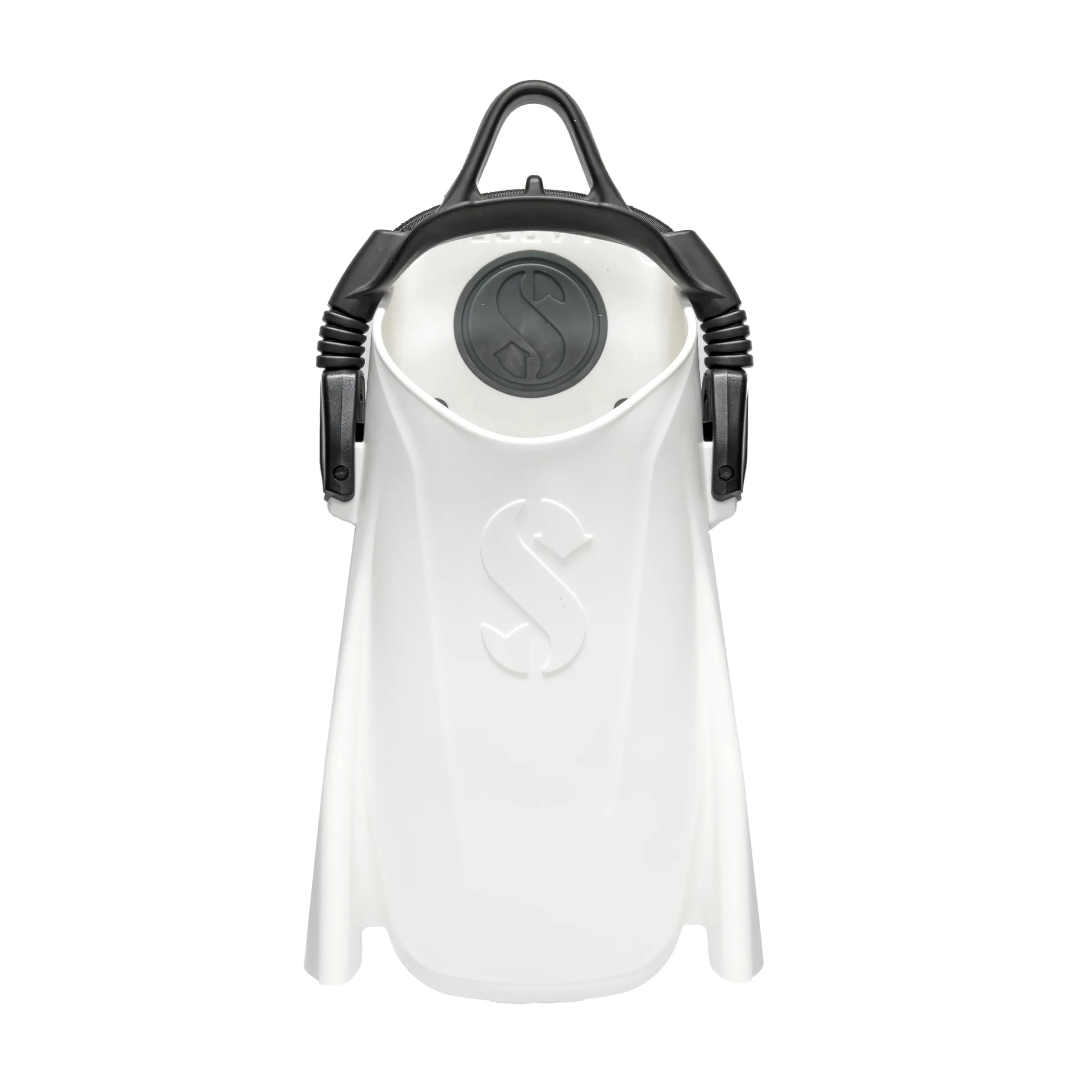SCUBAPRO Sistema modular de aleta con talón abierto, bolsillo para buceo, grande, color blanco