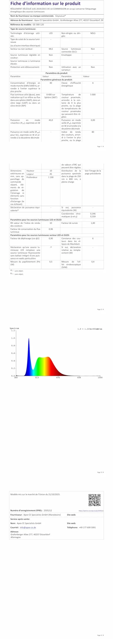 GeyouLux Fluorescente LED 90cm Plafon 30W 3780lm 5000K IP65 Estanca Tubo 144 LEDs Blanco Cocina Taller