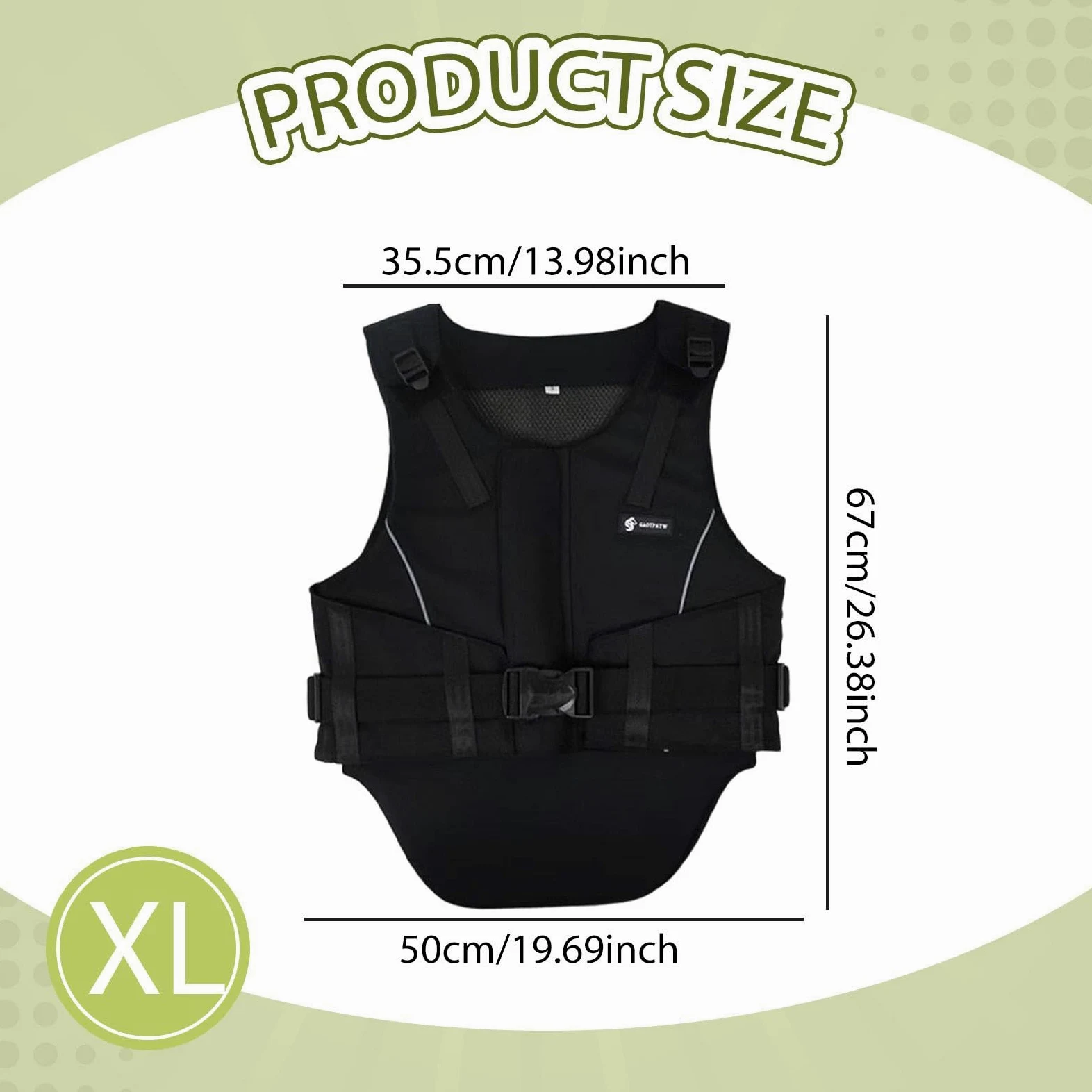 Chaleco Ecuestre para Montar con Tejido Transpirable Estilo Clásico Y Absorción de Golpes Protector Seguro para Niños Y Adultos Adecuado Par