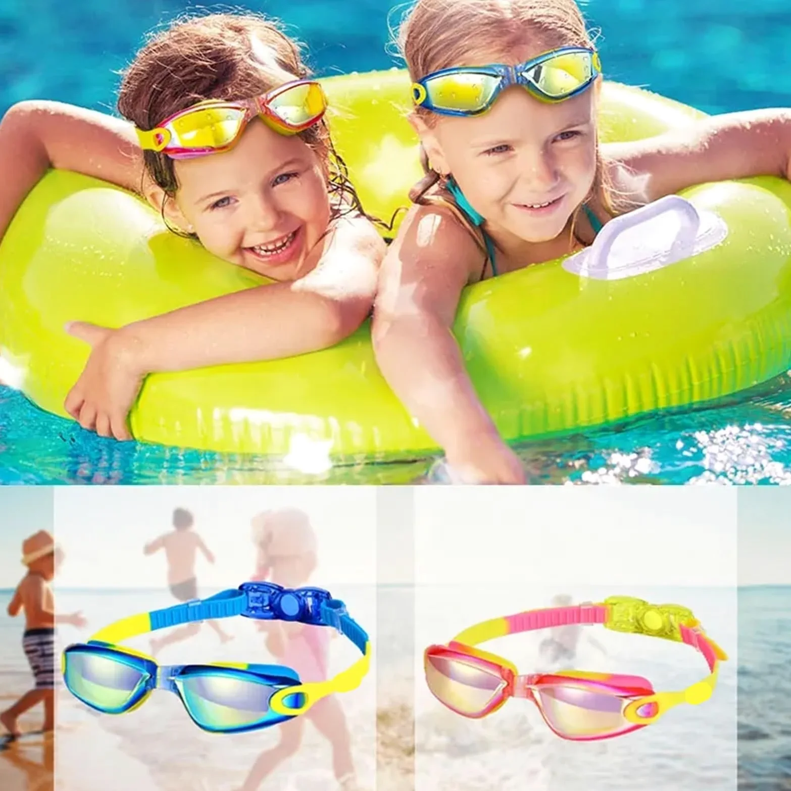Natación colorida del silicón de los niños Para Deportes