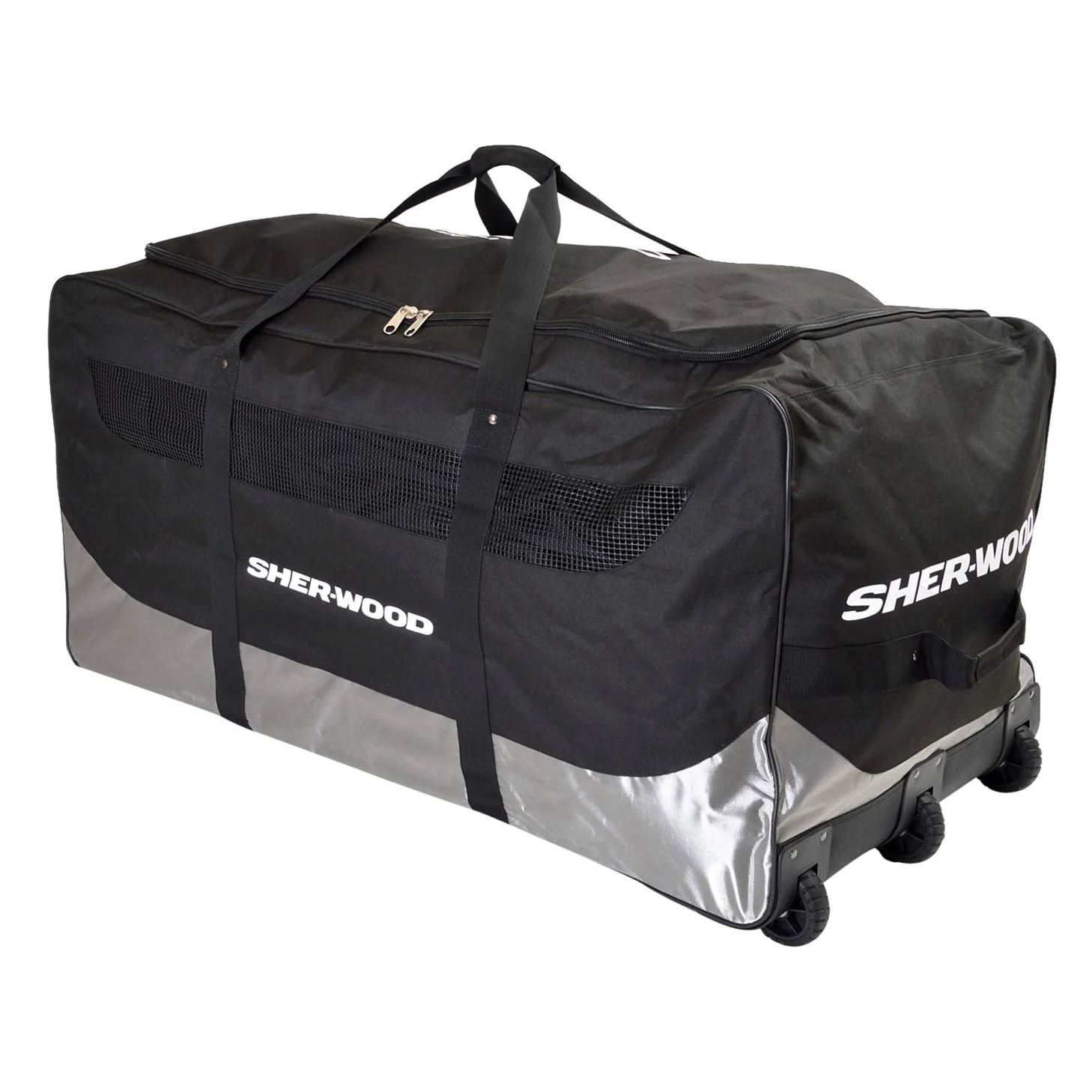 Sherwood Bolsa de Hockey sobre Hielo SL 800 Goalie Wheel Bag, Unisex Adulto, Azul/Gris, 111 x 56 x 55 cm, 92 Liter