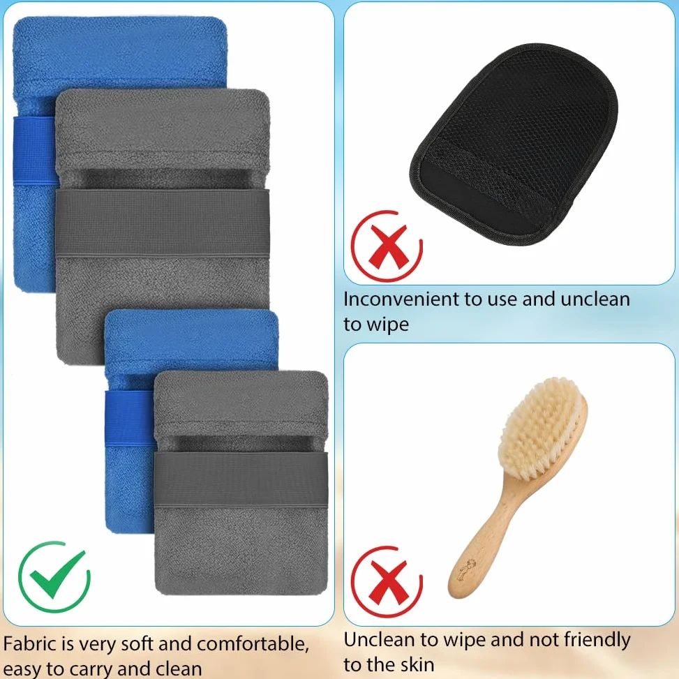 flintronic 4PCS Removedores Arena Playa, Bolsa de Eliminación de Arena Accesorios de Playa, Bolsa Portátil para Quitar Arena para Actividades de Voleibol al Aire Libre, Surf Verano, Cámping