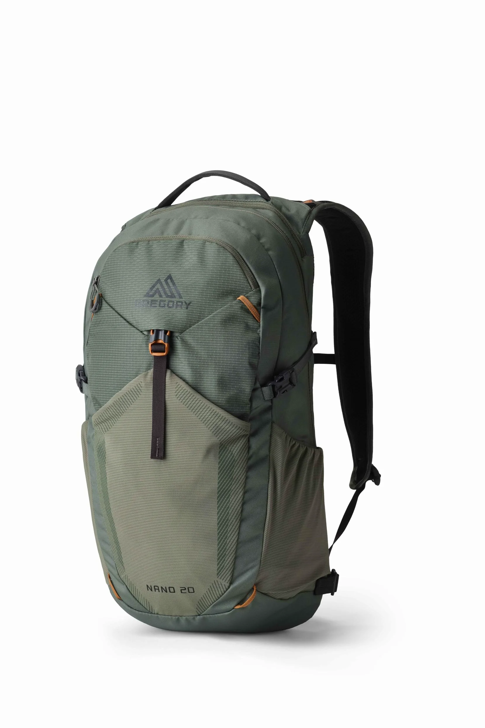 Gregory Essential Hiking - Nano 20 - Mochila Casual, 52 cm, 20 L, 0.54 KG, Mochila ligera de día, compatible con sistema de hidratación, mochila colorida, Verde (Terrain Green)