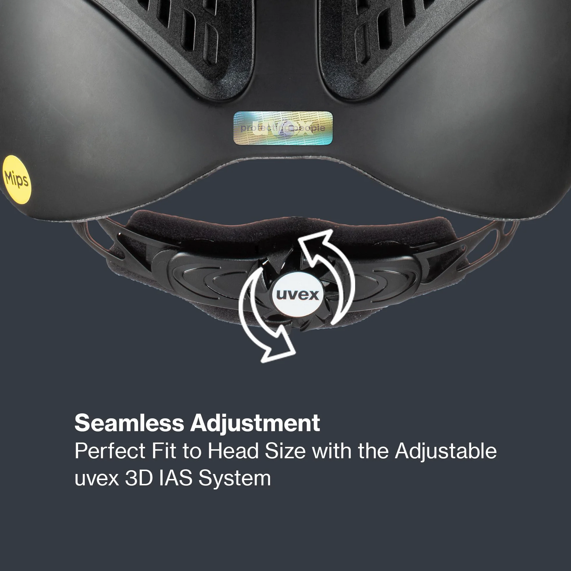 uvex Exxential III MIPS, Black Mat, L-XL