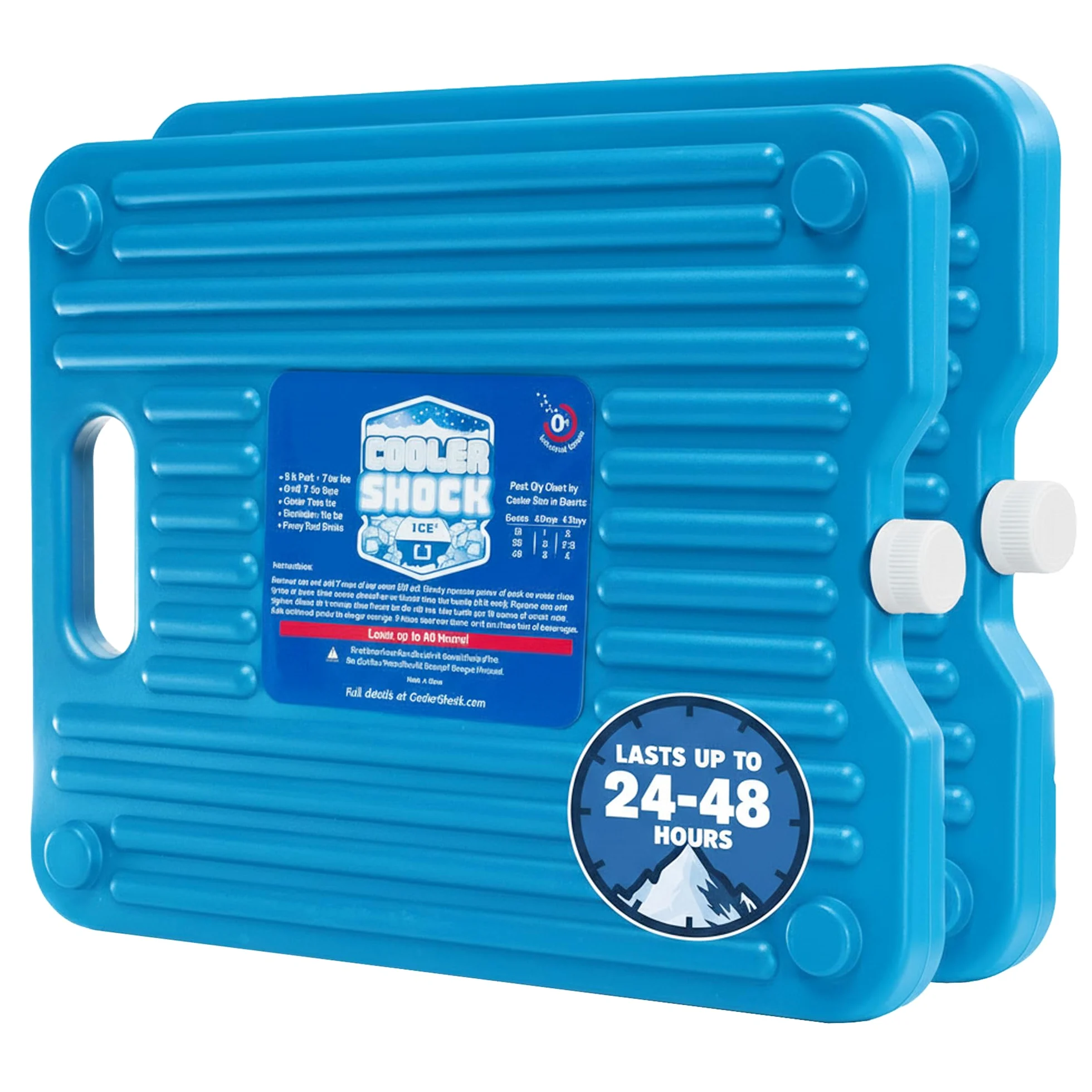Cooler Shock Paquetes Duros de 18 Grados F. No Requiere Hielo, Paquete Innovador Resistente diseñado con una Superficie Acanalada para enfriarse rápidamente. C.S. Tiene más de 4.000 reseñas Promedio