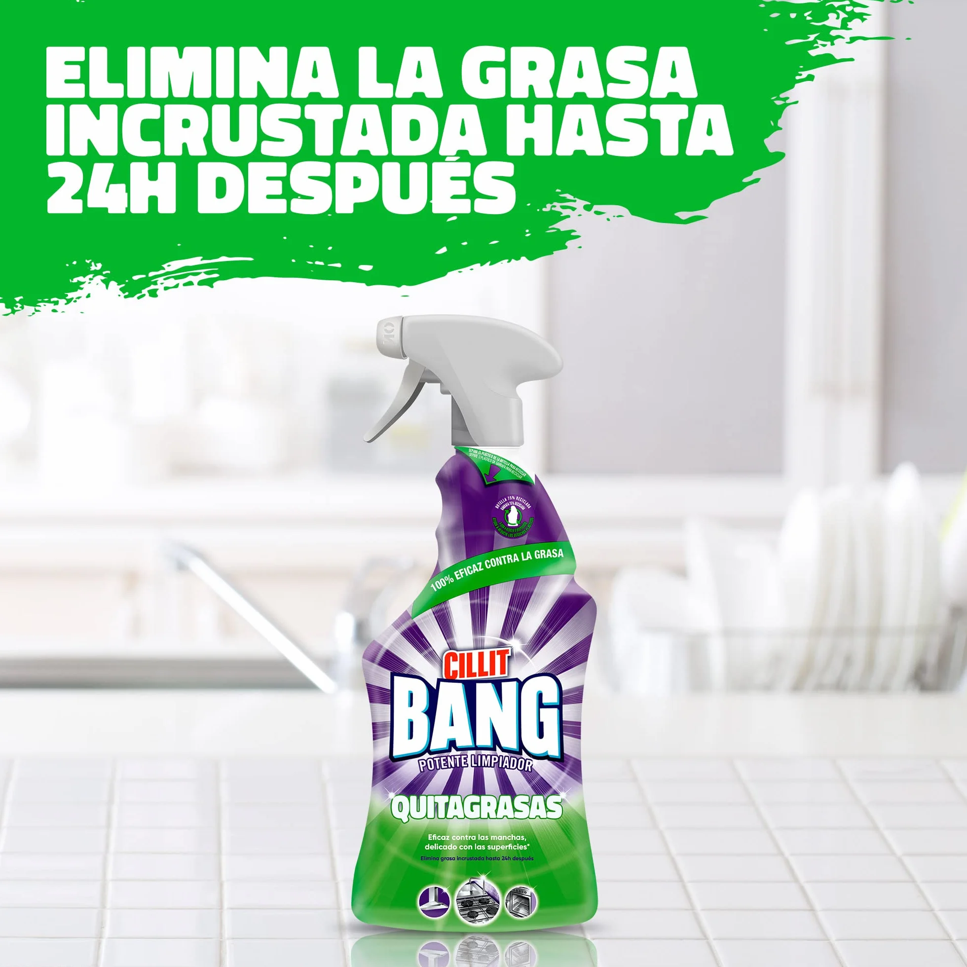 Cillit Bang Spray limpiador quitagrasas Pack 2 x 750 ml