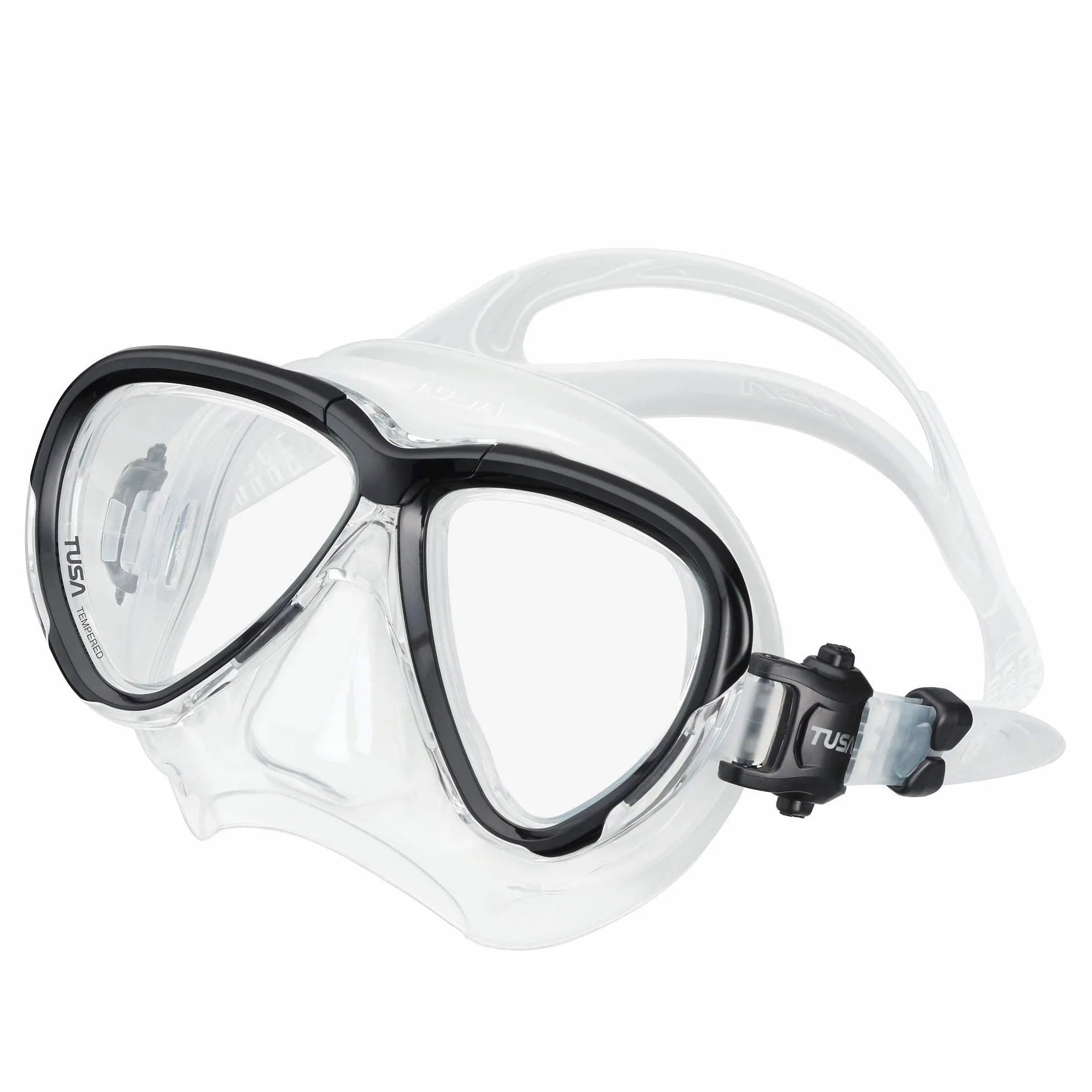 TUSA M-2004 Intega - Mascarilla de buceo, color negro
