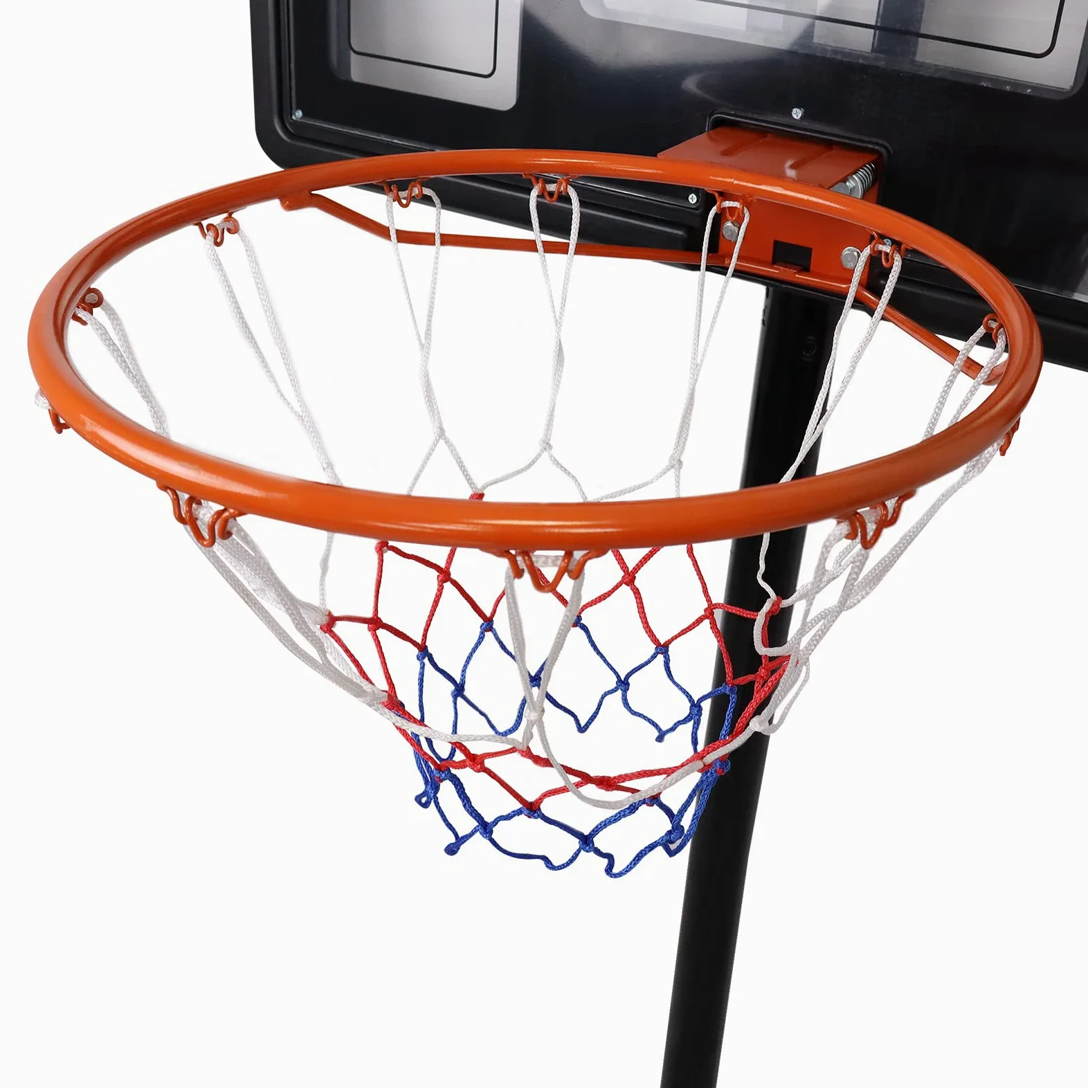 FIVMEN Canasta de Baloncesto Portatil para Niños, Altura Ajustable 230-305 cm, Cesta con Ruedas y Soporte, Sistema para Interiores o Exteriores