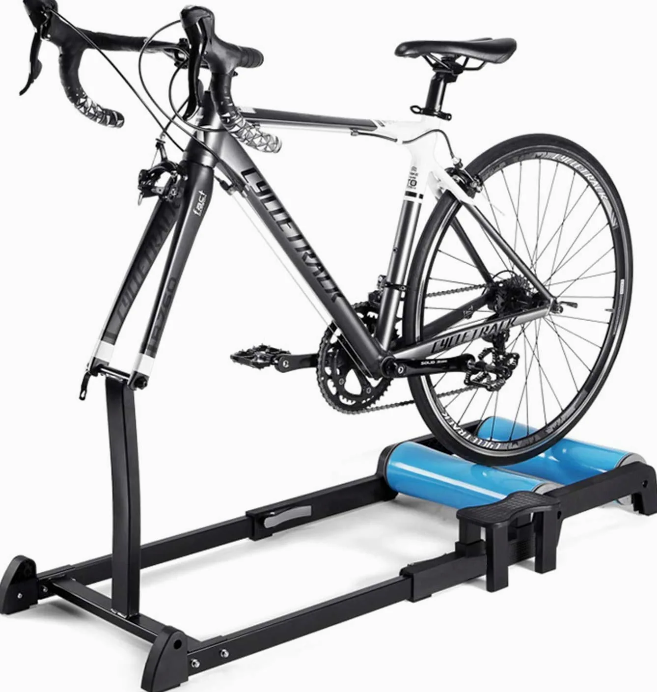 Soporte de entrenamiento para bicicleta, rodillo silencioso, entrenador de resistencia para bicicleta de interior, plataforma plegable para bicicletas de montaña