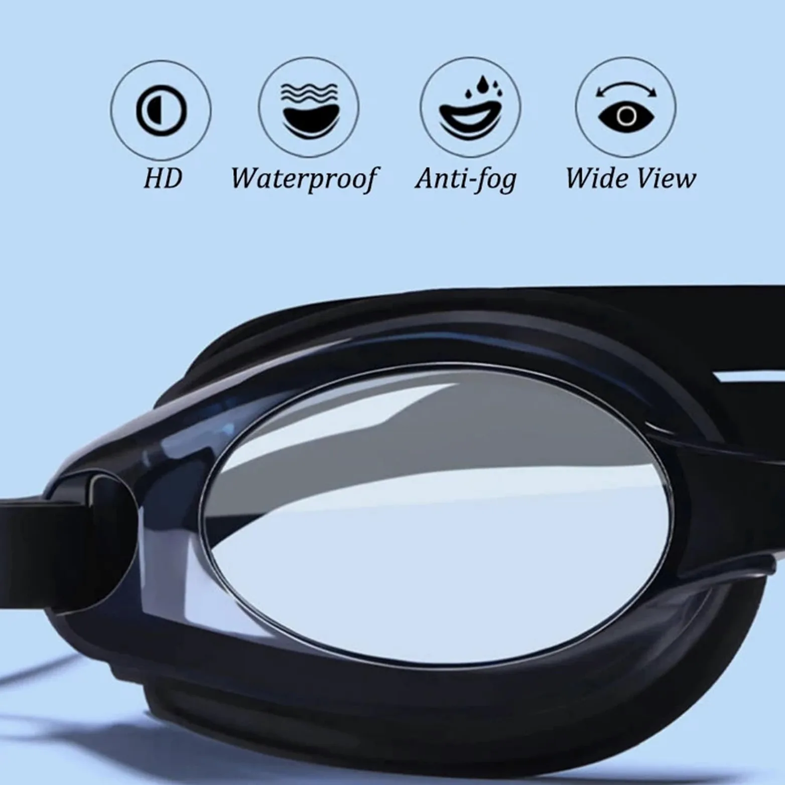 Gafas de natación Hombre Mujer Niño Natación Para Deportes | Gafas for piscina, gafas impermeables for deportes acuáticos, gafas ópticas antivaho