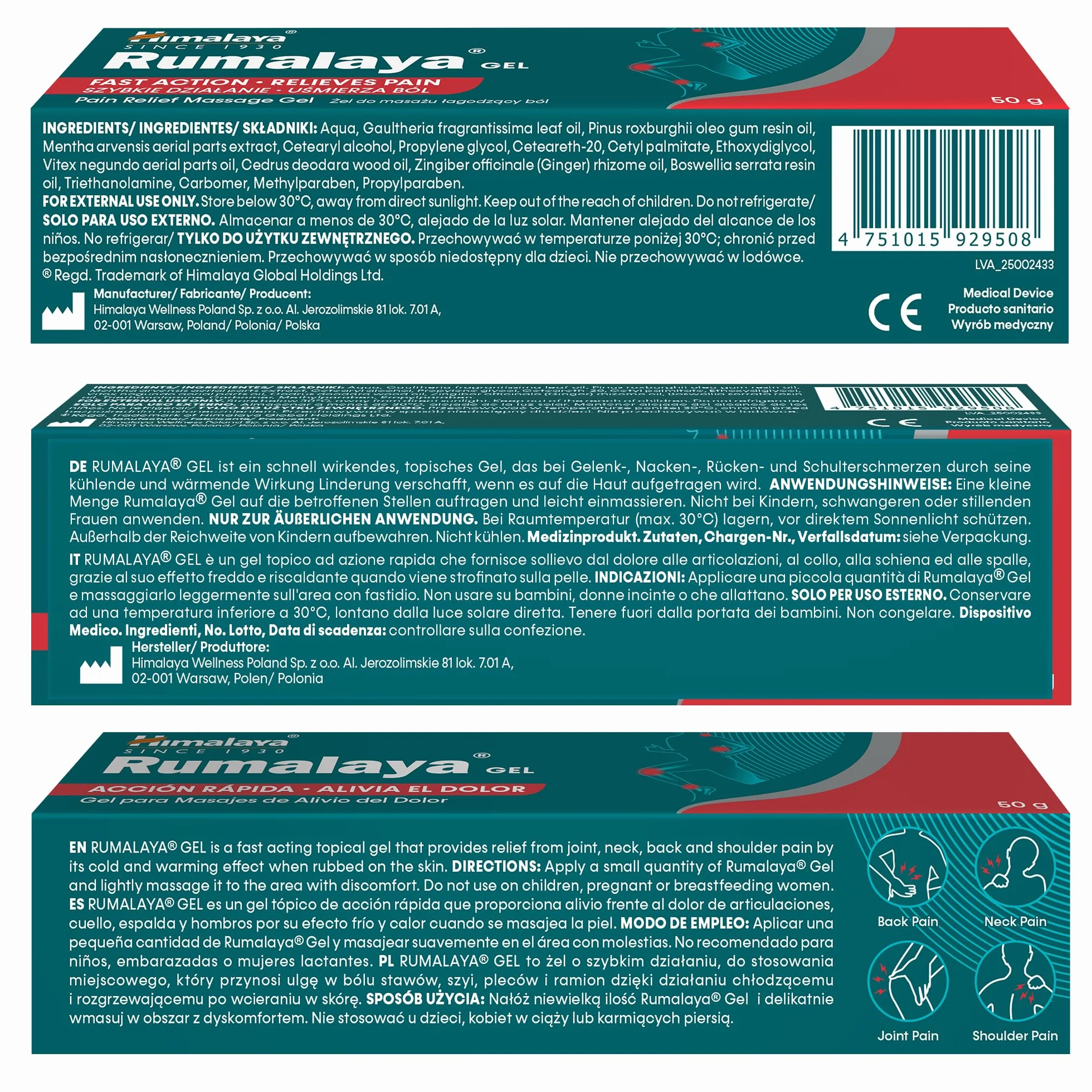 Himalaya Rumalaya Soothing Gel Fast Action Massage Topical Gel 50 g