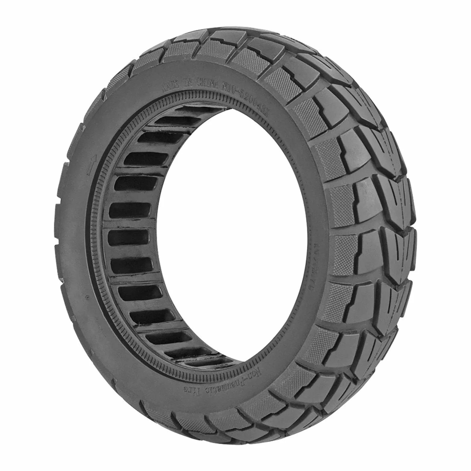 Neumático sólido for patinete eléctrico KuGoo, G-Booster G2 Pro de 10 pulgadas, con diseño panal, 85/65-6,5, x 2,75 rueda de scooter de goma maciza
