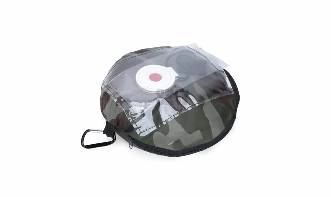 Diana Plegable automontable de Tela para Bolas de Airsoft. Se pliega sobre sí Misma. No Permite el Paso de Las Bolas, Las atrapa en su Interior