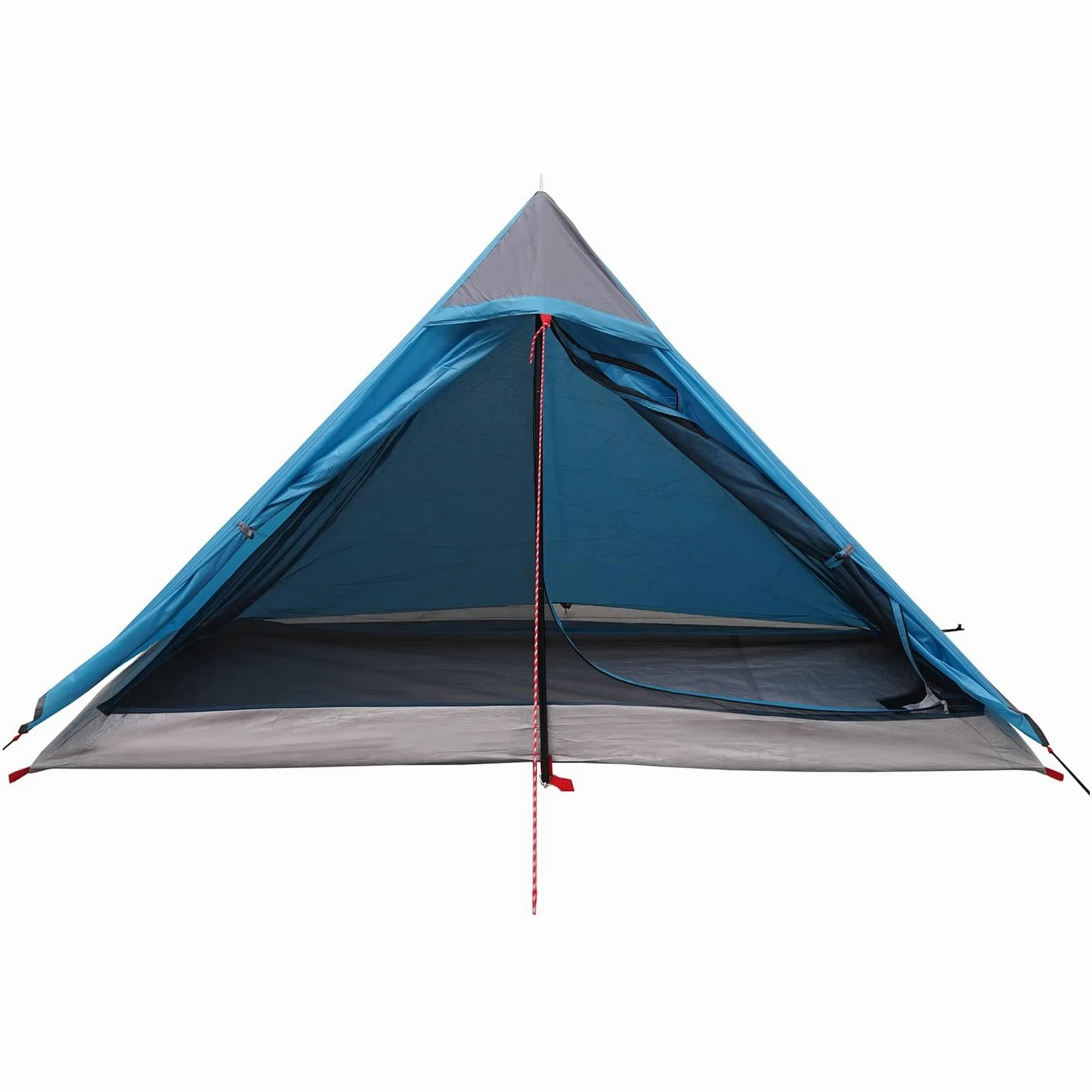 Tienda de trekking azul 222 x 85 x 125 cm de poliéster 185T con revestimiento de poliuretano, tienda de campaña ligera, impermeable y resistente al viento, con mosquitera, ideal para exteriores