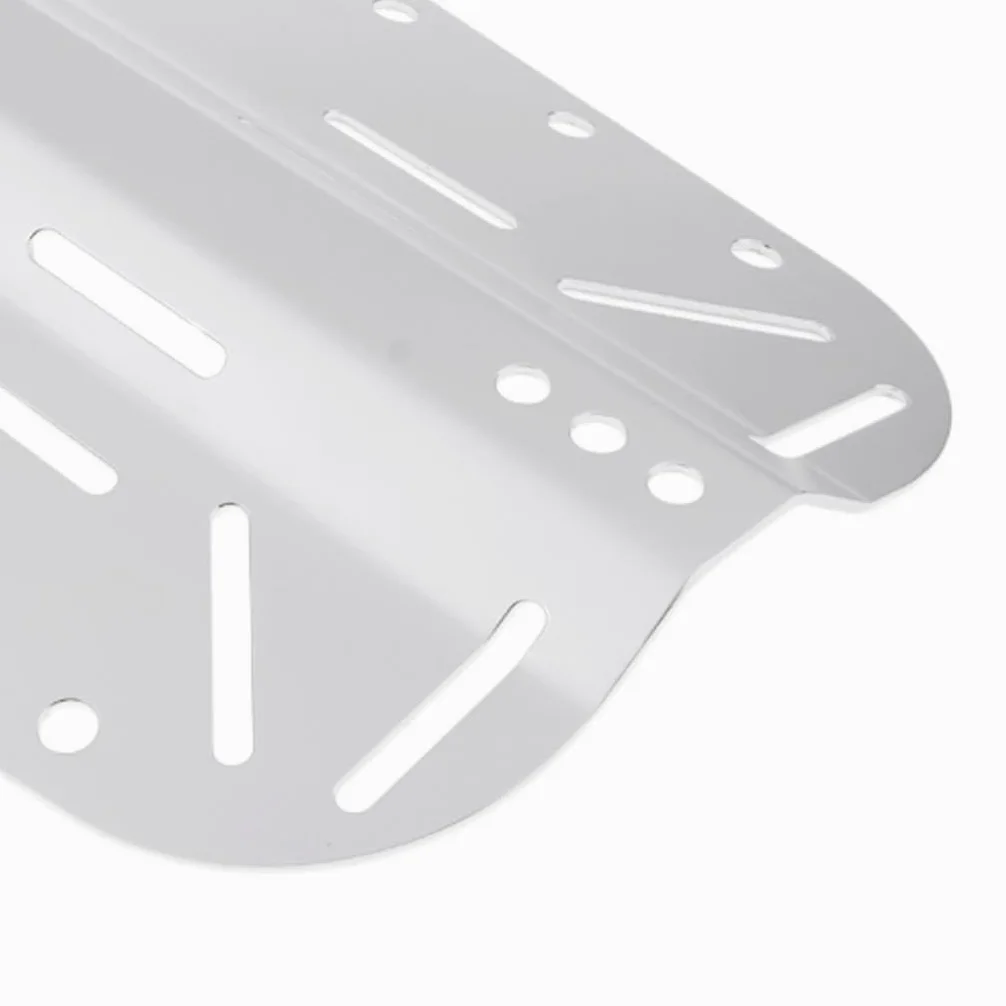 BEALIFE Placa Trasera de aleación de Aluminio para Buceo. Resistencia y versatilidad. Ranuras para Aceptar Correas de Leva roscadas Directamente para Buceo