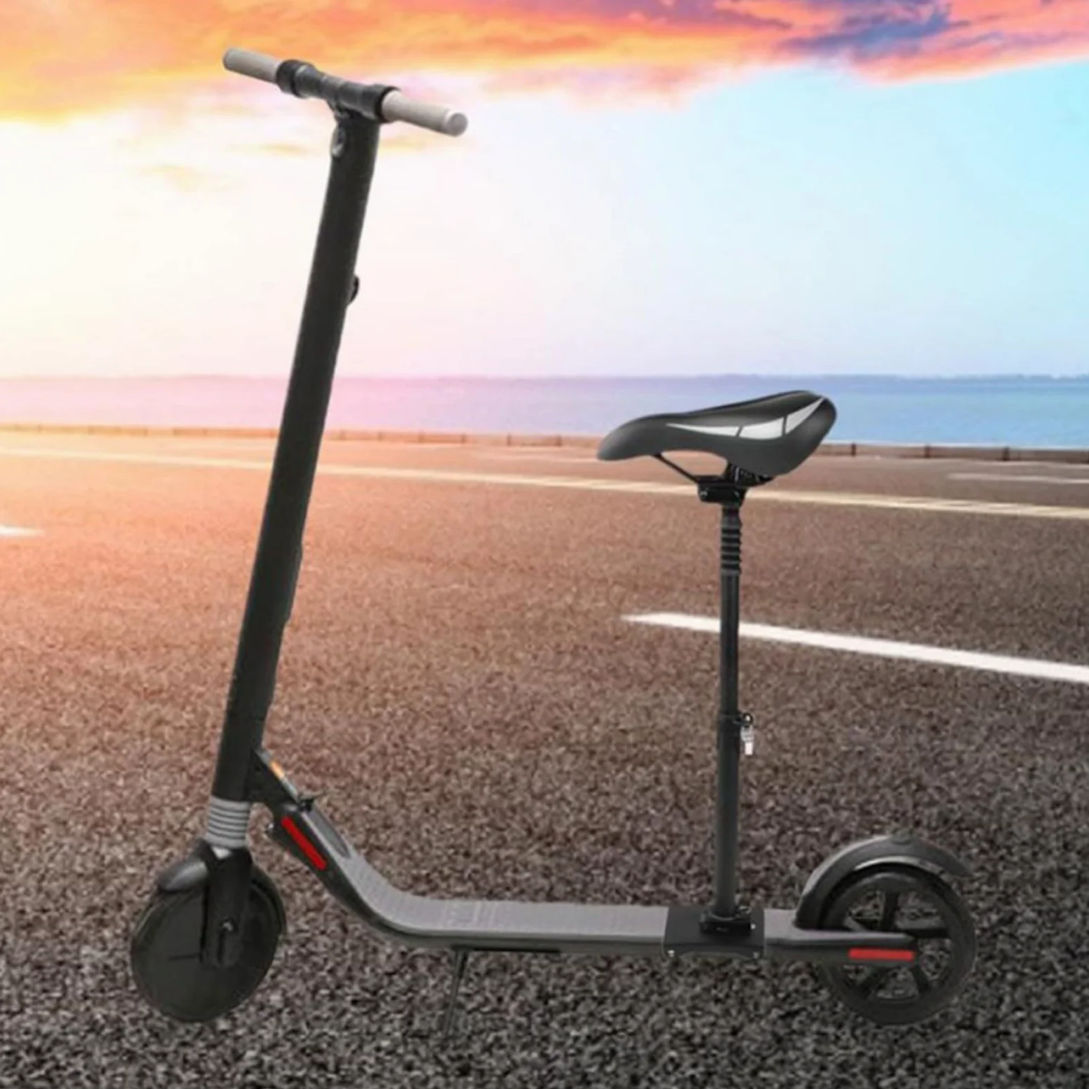 2024 Nuevo Asiento de Scooter eléctrico Plegable Compatible con Ninebot C10/C15/C20 2022-2024, Accesorios de Scooter de Asiento de Choque sin amortiguadores gratuitos para niños y Adultos
