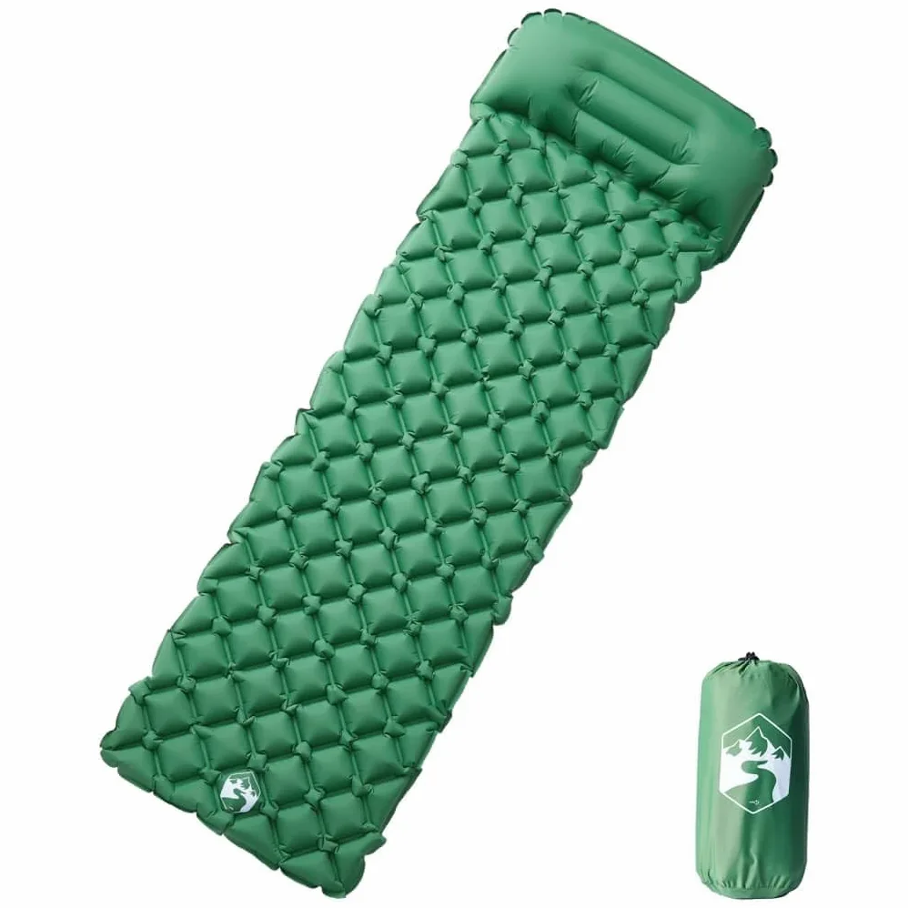 Colchoneta hinchable con cojín, autoinflable, impermeable, ultraligera de nailon 40D, 188 x 62,5 x 5,5 cm, compacta, ideal para camping, senderismo, al aire libre y viajes