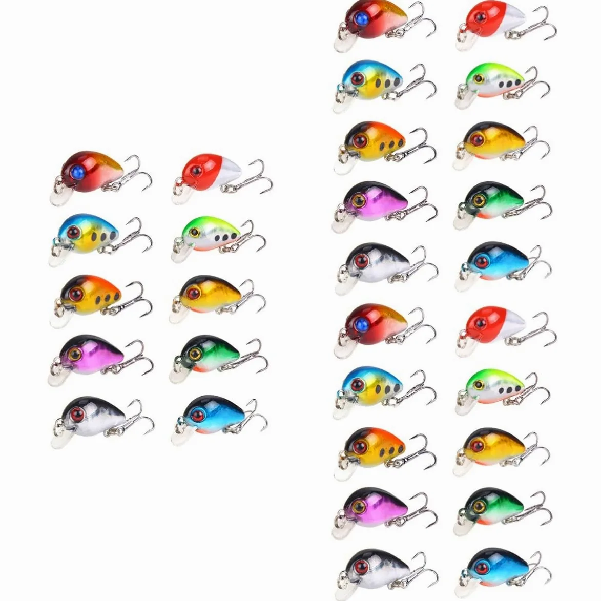 30 Uds Señuelos De Pesca Señuelo Cebo Mini