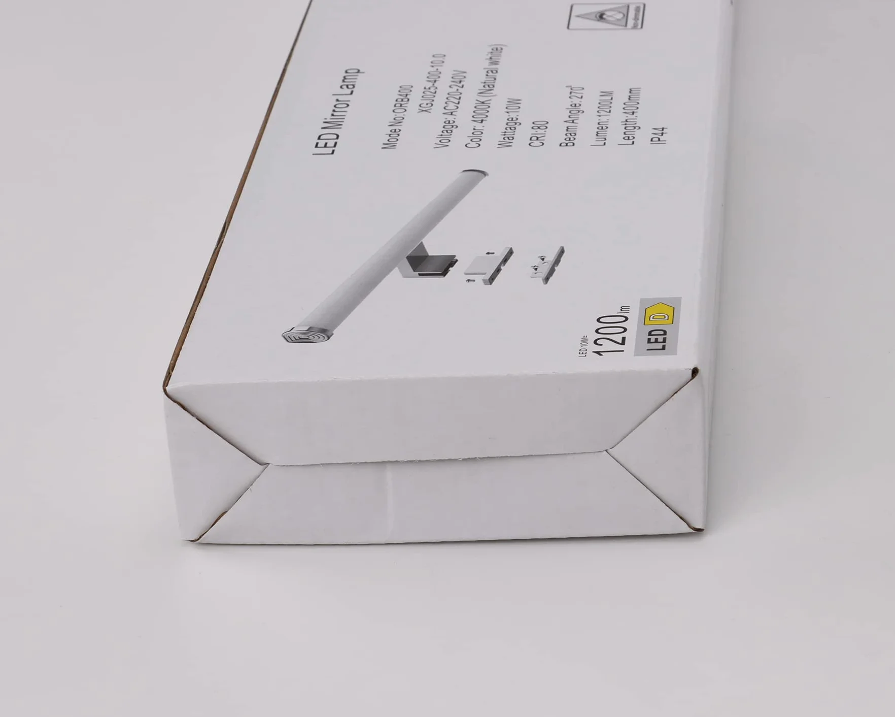 Lámpara de Espejo Baño 40 cm 10W 1200LM 230V IP44 Blanco Frío 4000K
