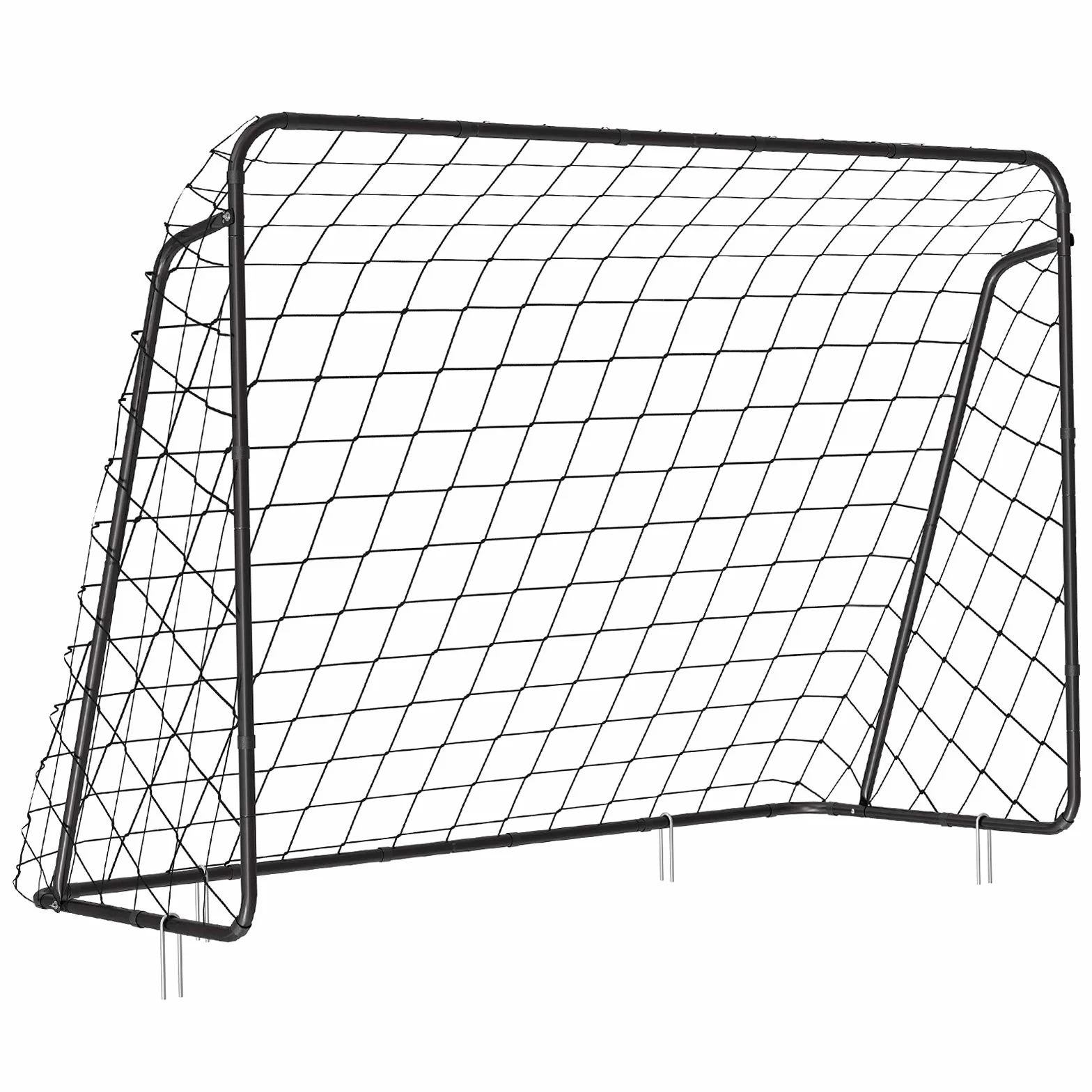 SONGMICS Portería de Fútbol para Niños, Red de Fútbol, Montaje Rápido, Tubos de Hierro