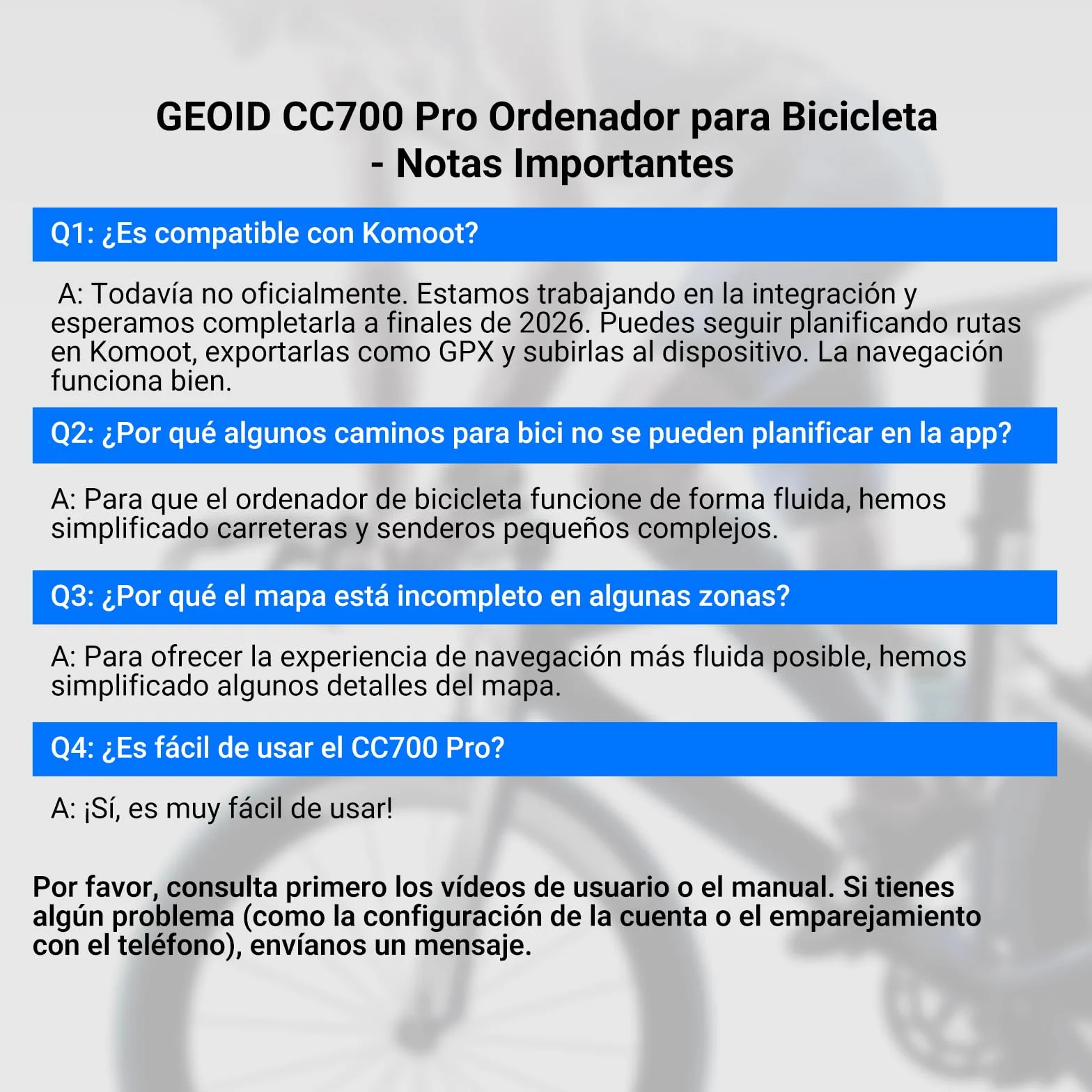 GEOID CC700 Pro GPS Ciclocomputador Touchscreen 2,8 Pulgadas con Mapas Completos – Ciclocomputador Bicicleta GPS Sin Cables con Navegación por Mapa, IPX7 Impermeable