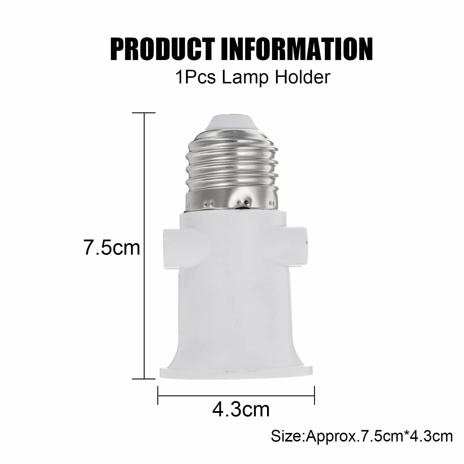 Casquillo Adaptador E27 Base de Zócalo LED para Lámpara