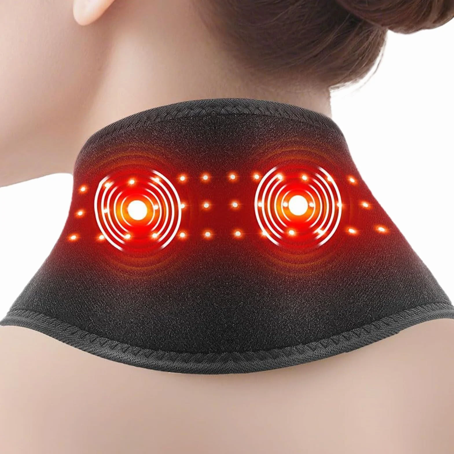 Almohadilla Térmica Para Cuello - Calentador Con 3 Ajustes De Temperatura Y Correa Ajustable