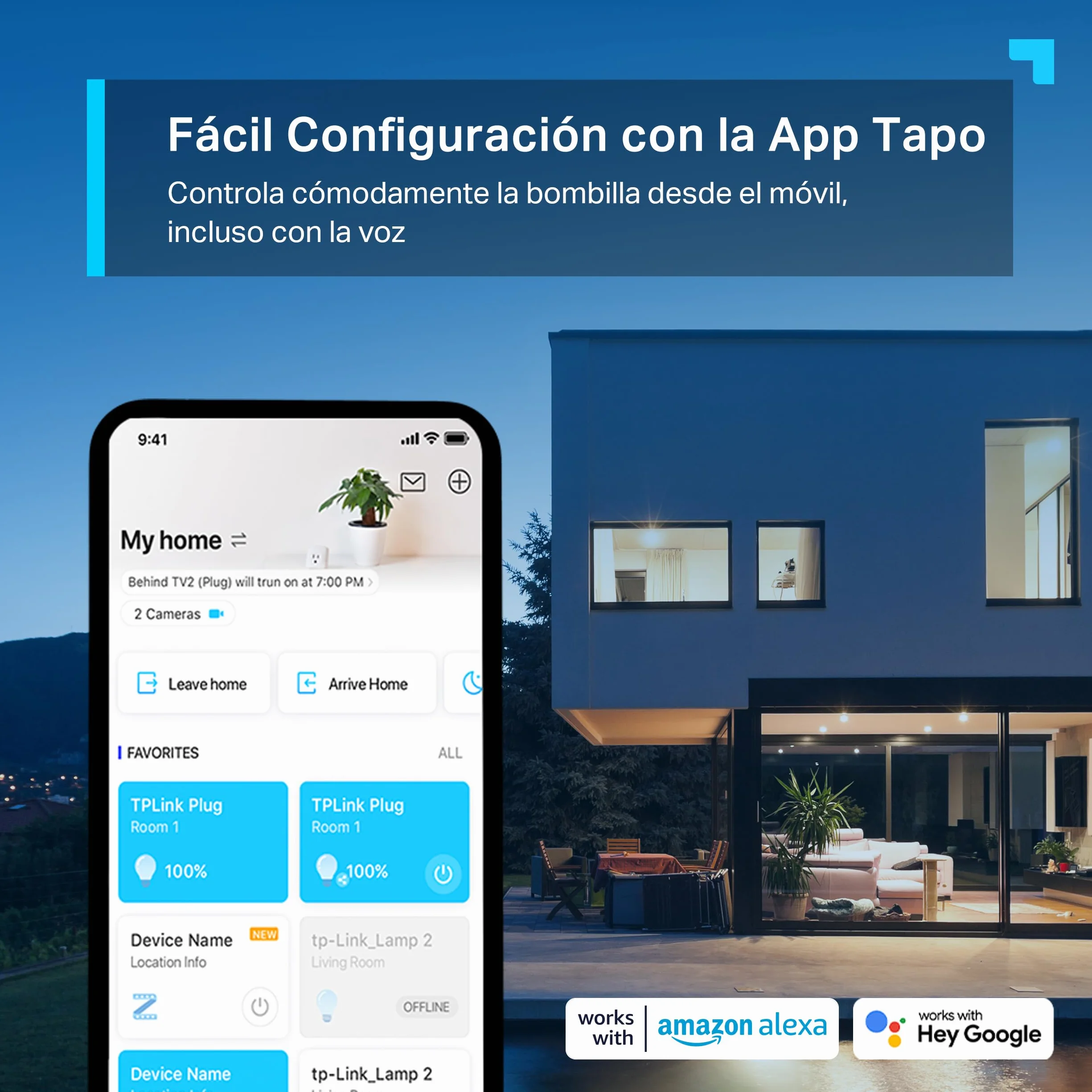 Tapo L530E Bombilla LED Inteligente Wi-Fi Multicolor Regulable E27 8.7W 806 lúmenes Alexa Google Home