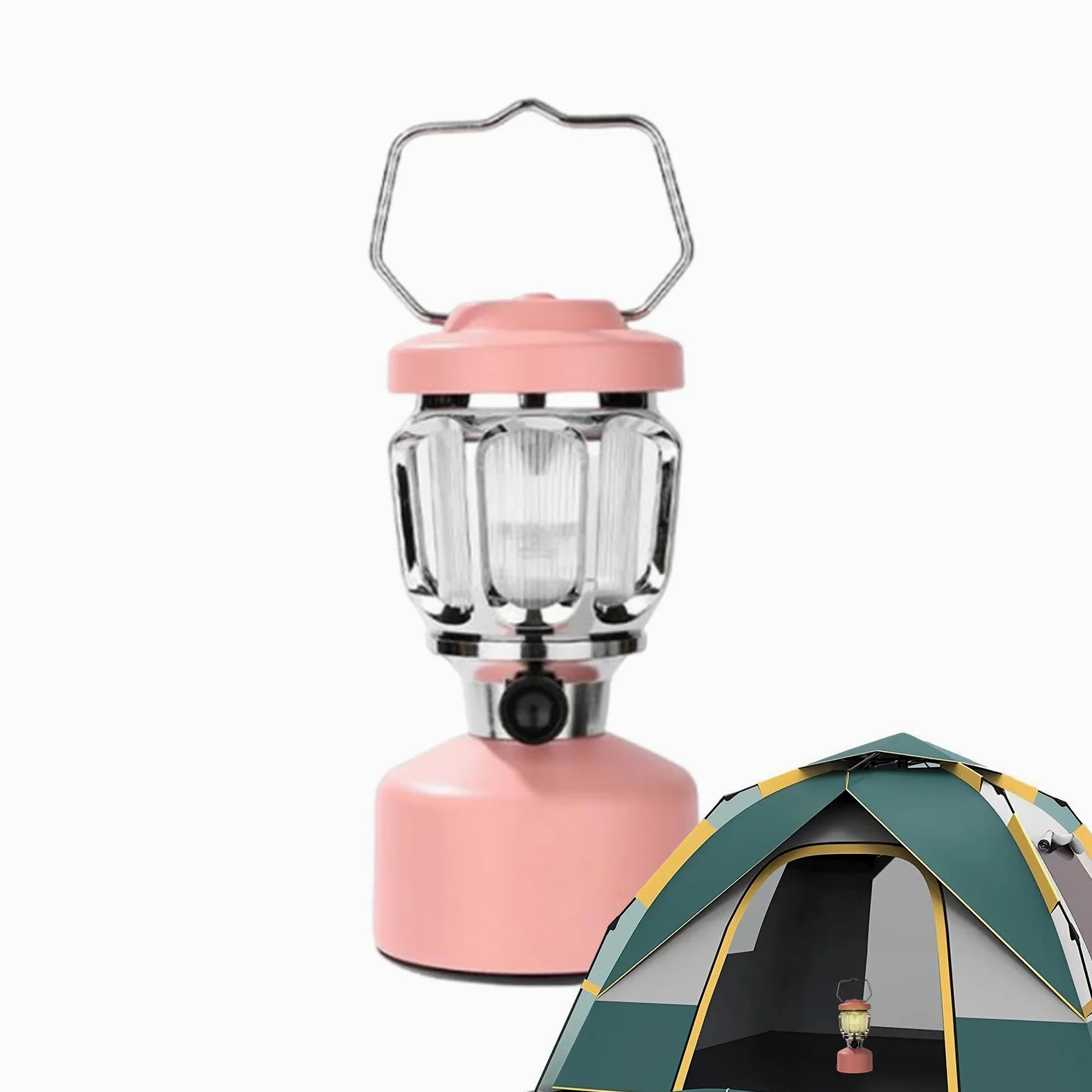 Linterna de camping recargable, resistente a la intemperie, linternas | eléctricas portátiles con batería de larga duración