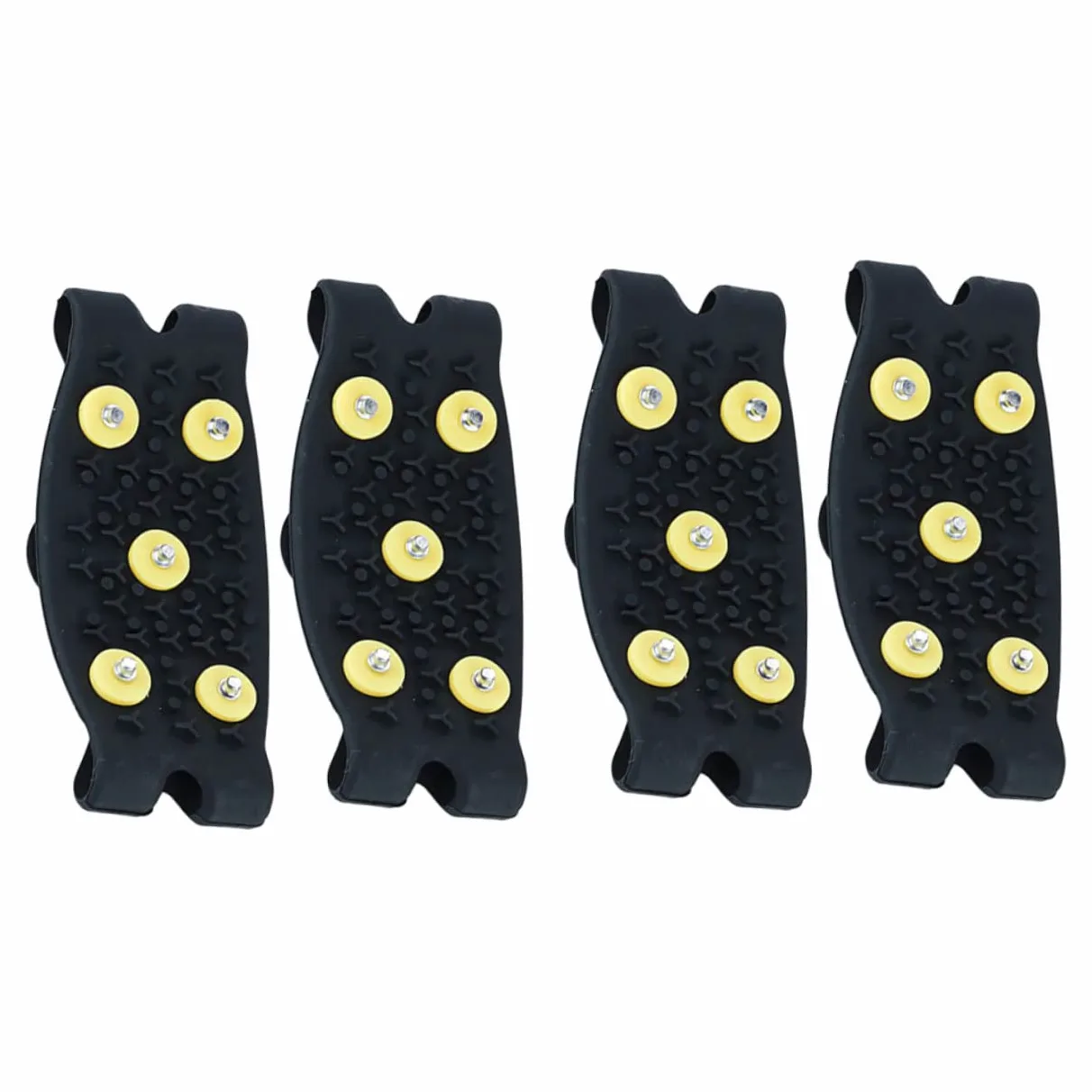 2 Pares Crampones Antideslizantes para Zapatos de Montaña con Puntas TPE Cubrecalzado Exterior Resistente Tracción Segura para Senderismo y Deportes de Invierno