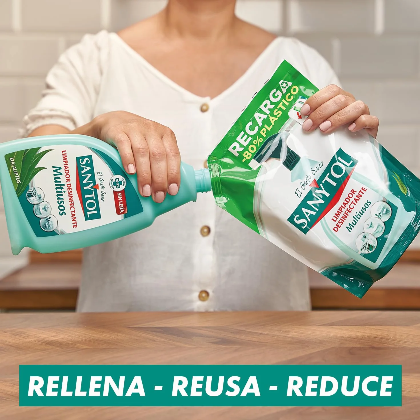 Sanytol Recarga Limpiador Desinfectante Multiusos 750 ml