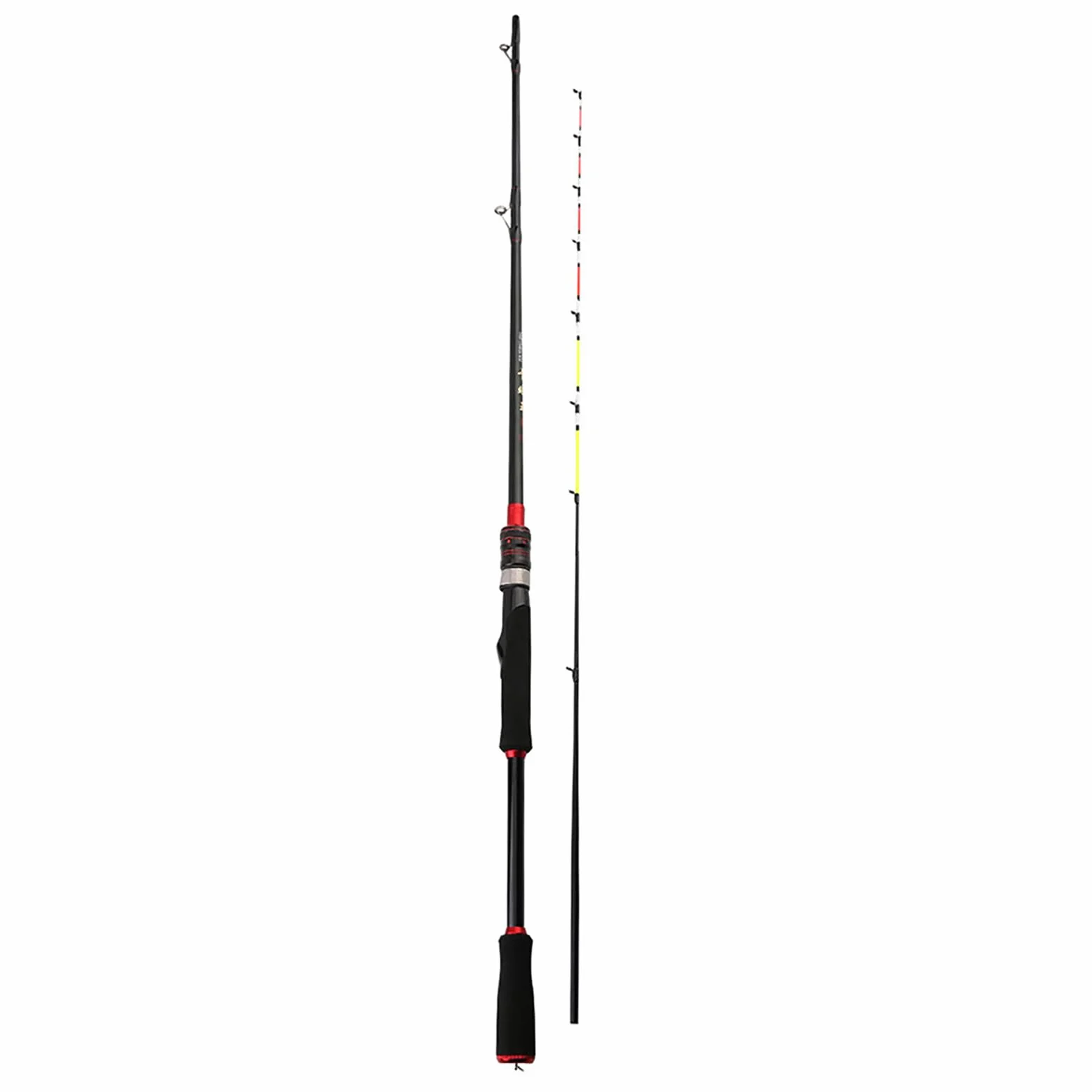 Bastón De Pescar Baitcasting - Bastón De Pesca De La Costa Cast | Bastón Lanzar Sensible Baitcasting Pesada Pesada Portátil Baitcast Varilla Cebo Caña De Pescar Bastón De Pescar Baitcaster