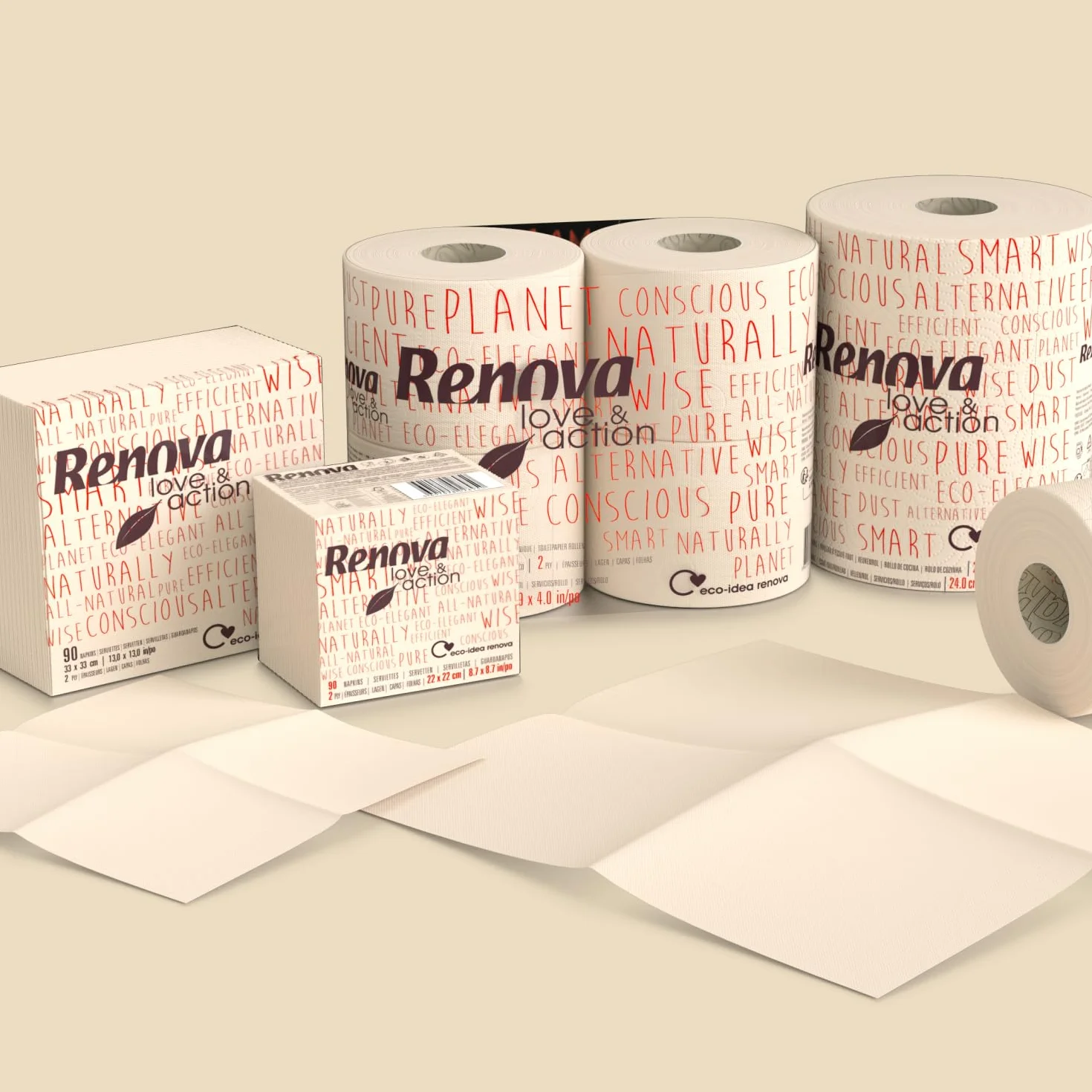 Rollo de Cocina Ecológico Love & Action Renova XXL Kraft FSC®